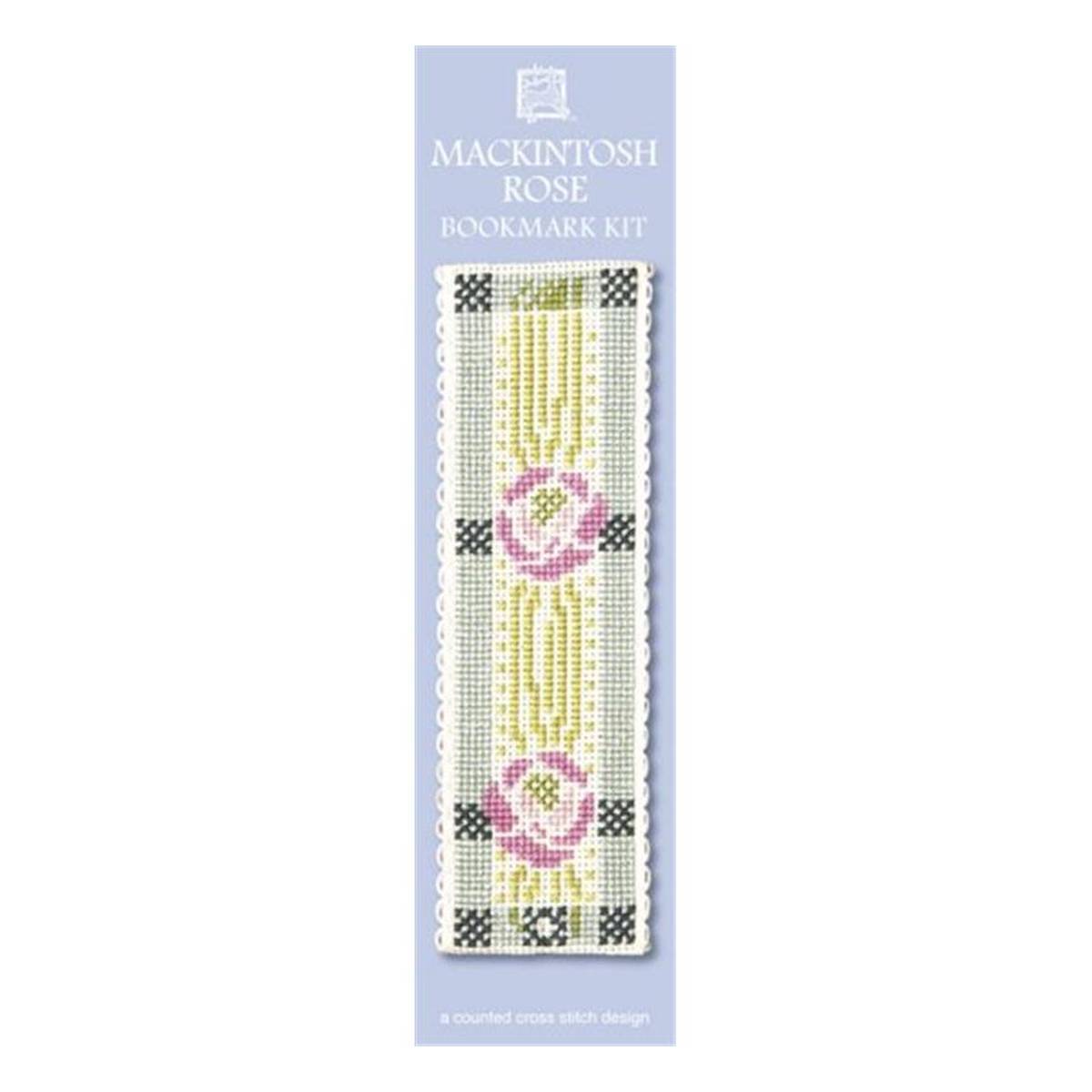 Textile Heritage Cross Stitch Bookmark Kit Mackintosh Rose Hobbycraft