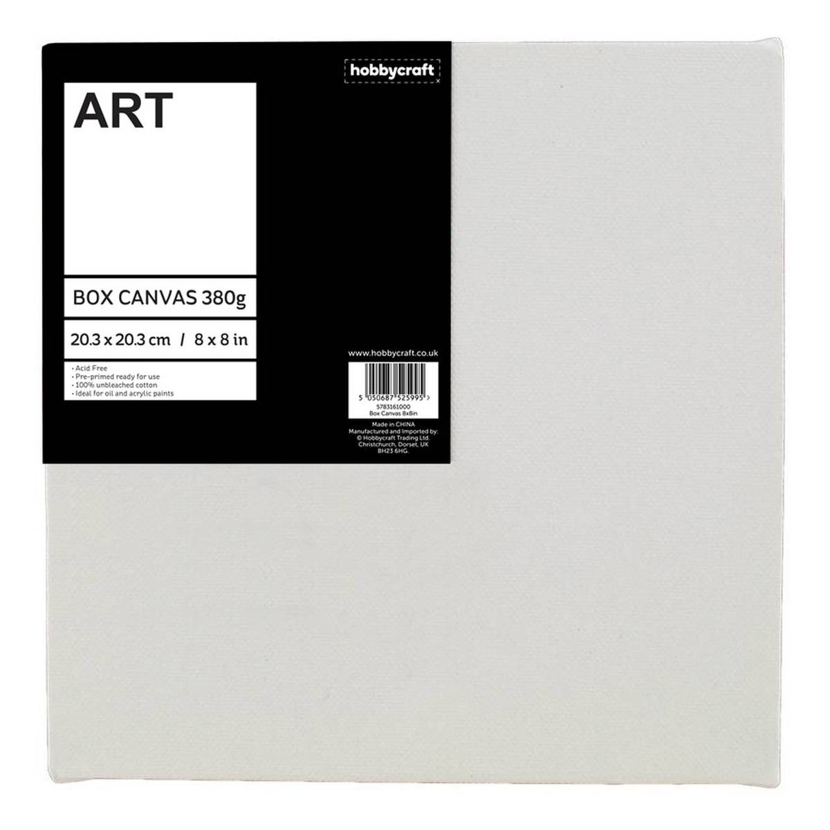 Box Canvas 20cm X 20cm Hobbycraft box-canvas-20cm-x-20cm-hobbycraft