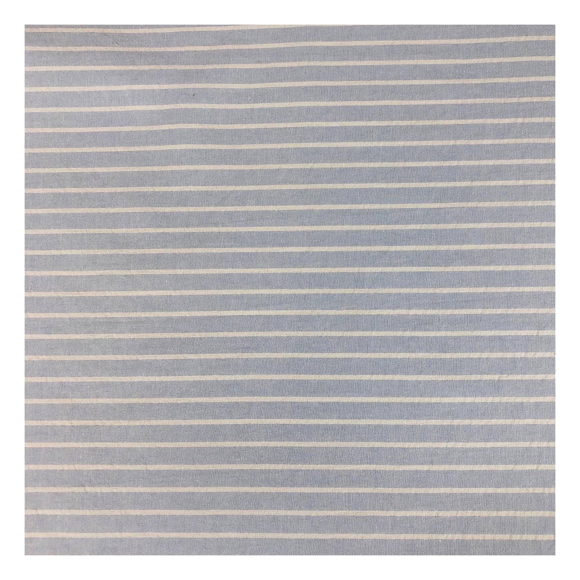 Blue Bar Stripe Fabric by the Metre