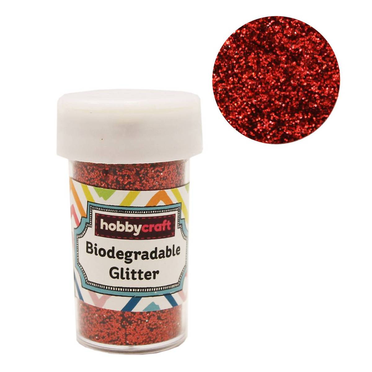 Red Biodegradable Glitter Shaker 20g Hobbycraft