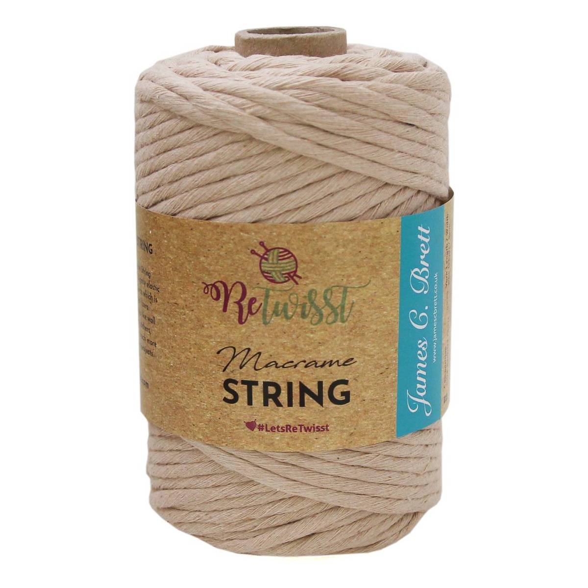 ReTwisst Natural Macrame String 5mm 500g Hobbycraft