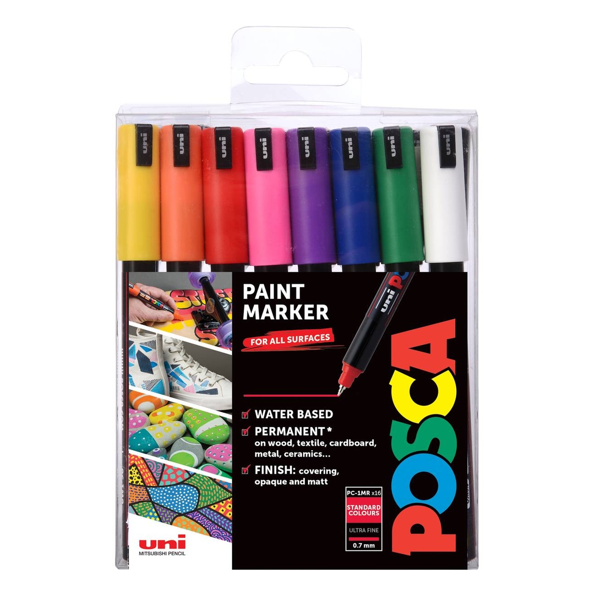 Uniball Posca PC1MR Marker Pens 16 Pack Hobbycraft