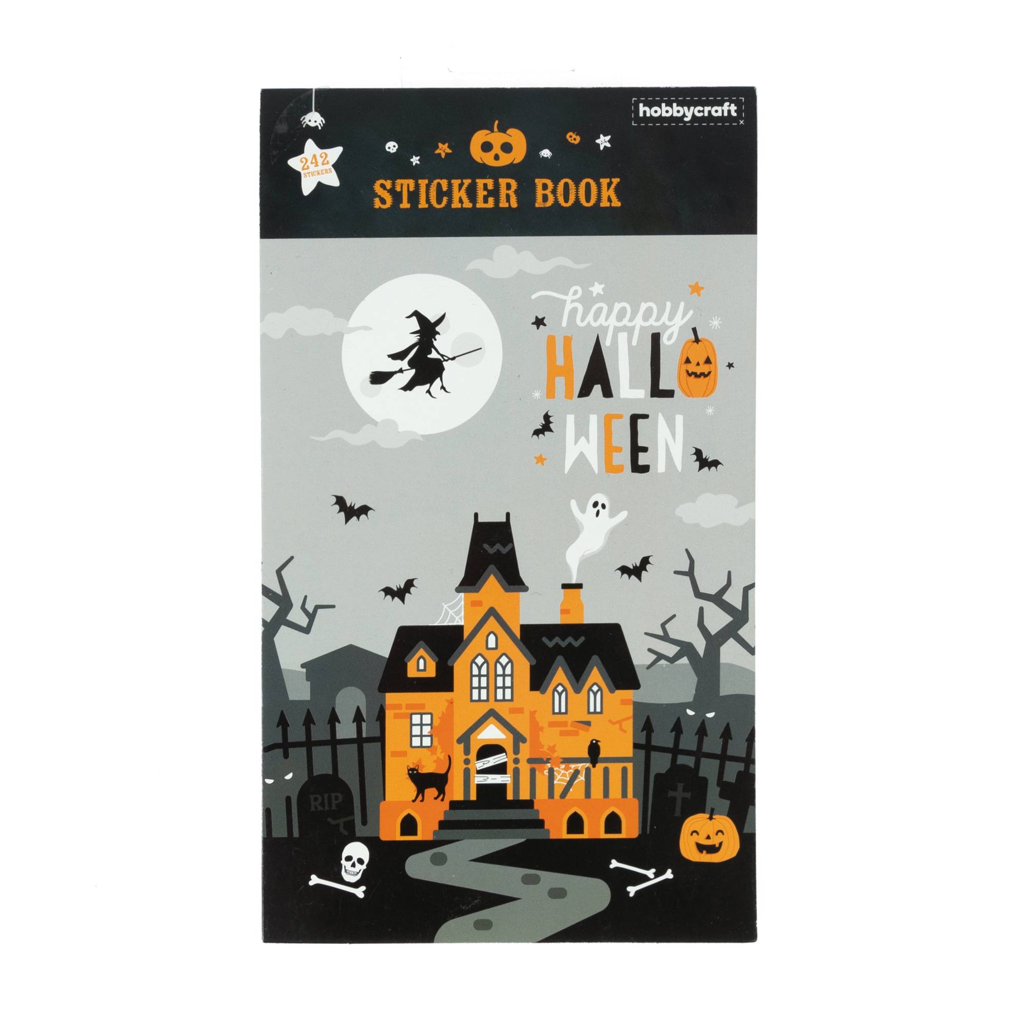 Halloween Sticker Book 16 Sheets Hobbycraft