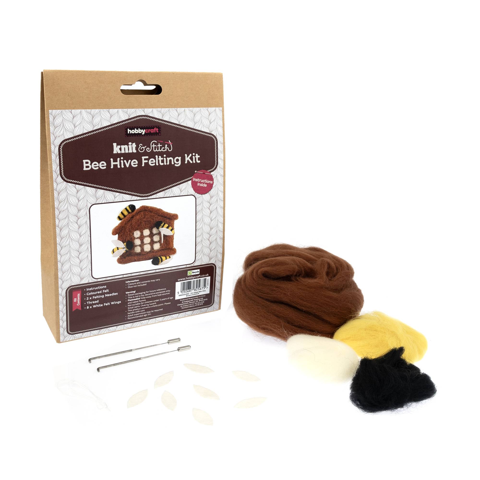 Beehive Felting Kit Hobbycraft