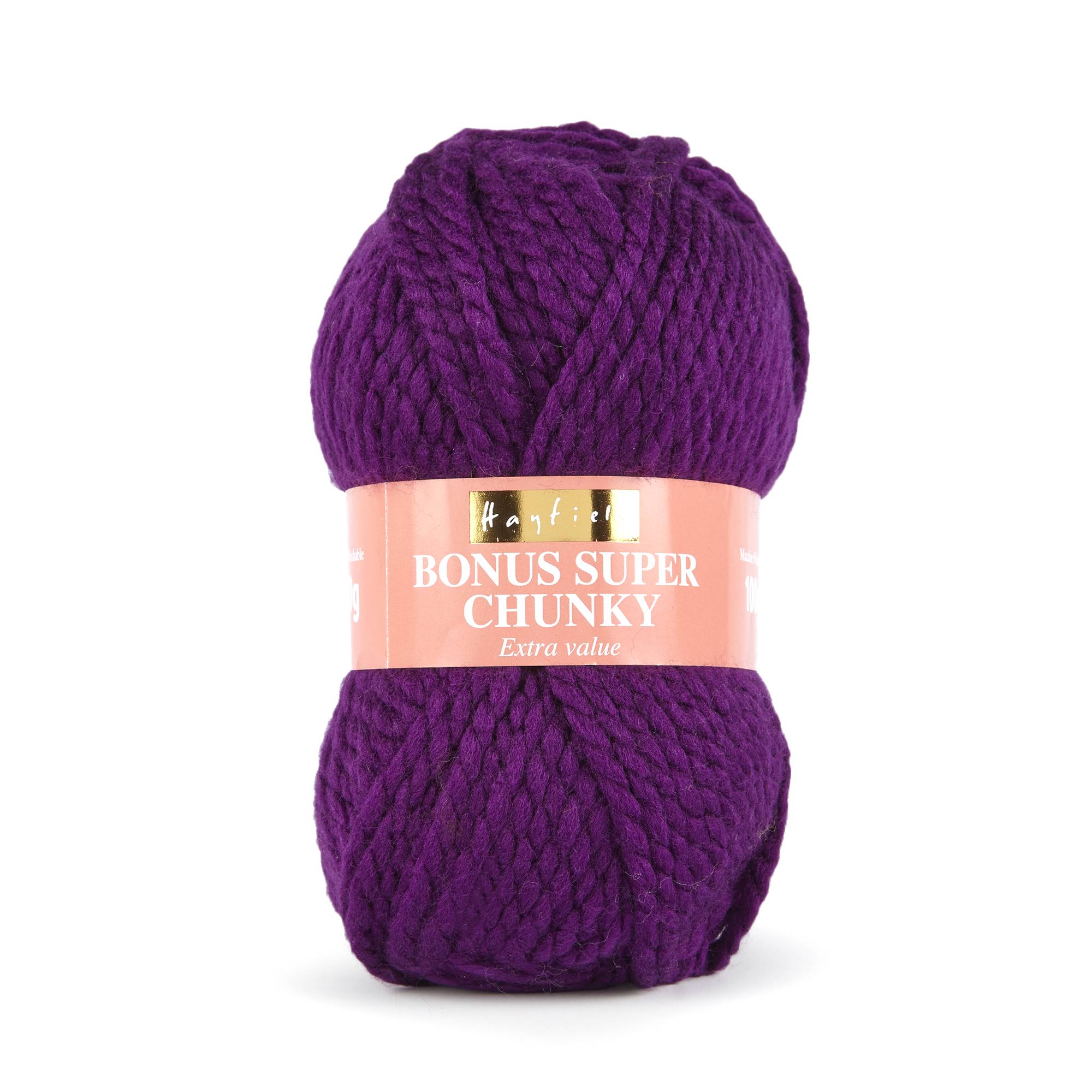 Hayfield Purple Bonus Super Chunky Yarn 100g (840) Hobbycraft