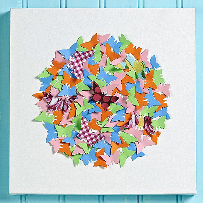 How to Make Butterfly Canvas Wall Art Hobbycraft