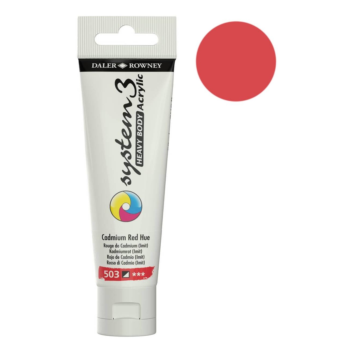 DalerRowney System3 Cadmium Red Hue Heavy Body Acrylic 59ml Hobbycraft