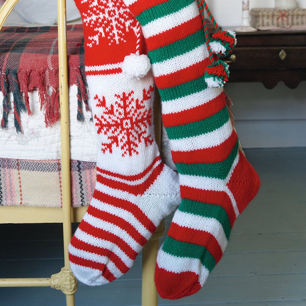 How to Knit a Christmas Stocking