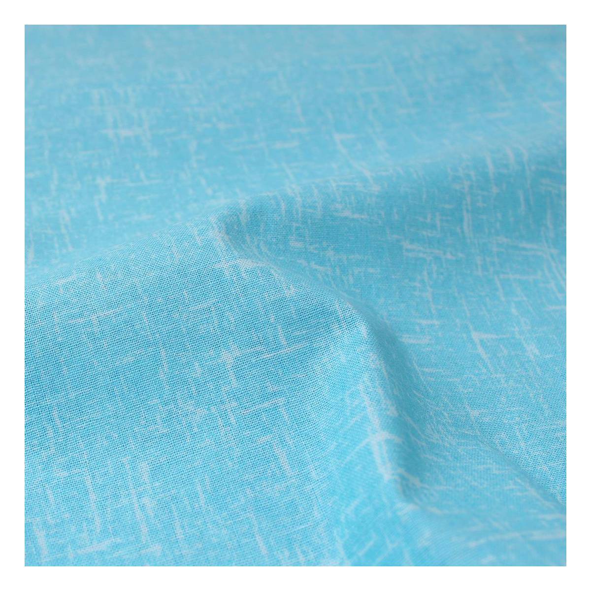 Turquoise Cotton Textured Blender Fabric Pack 112cm x 2m Hobbycraft