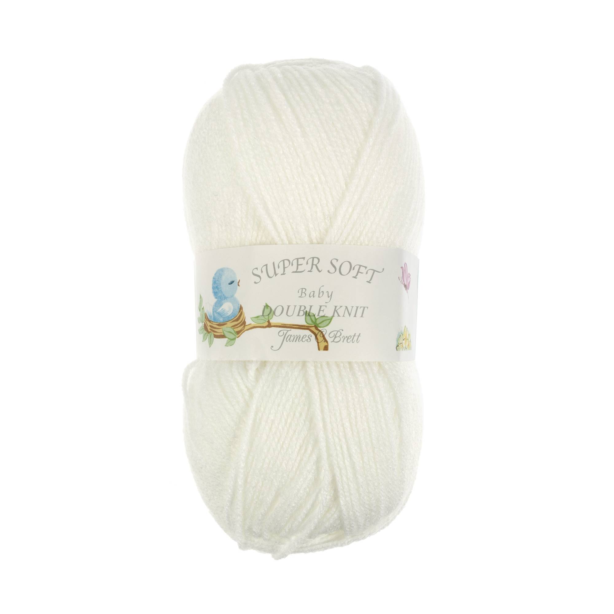 James C Brett White Baby DK Yarn 100g | Hobbycraft