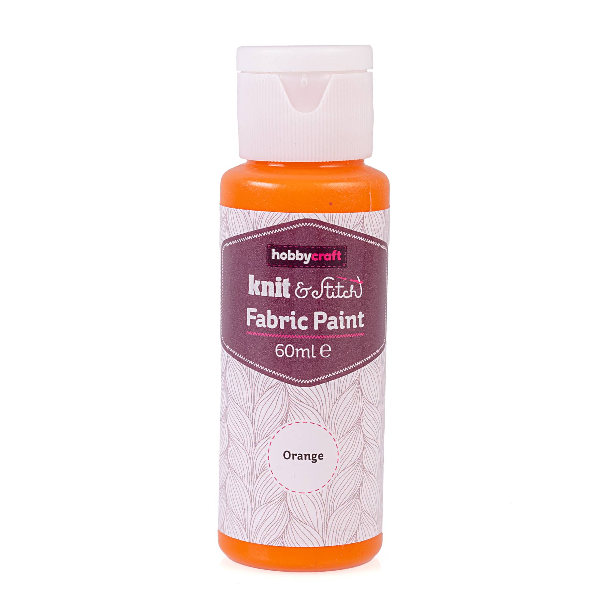 Orange Fabric Paint 60ml Hobbycraft