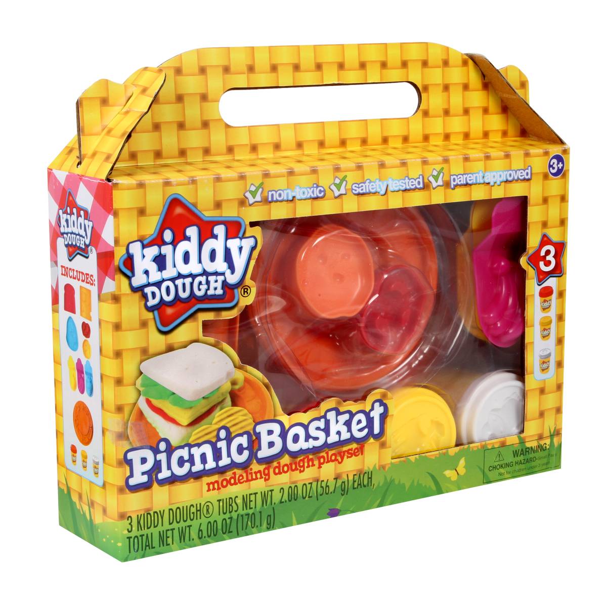 Kiddy Dough Picnic Basket Modelling Play Set Hobbycraft