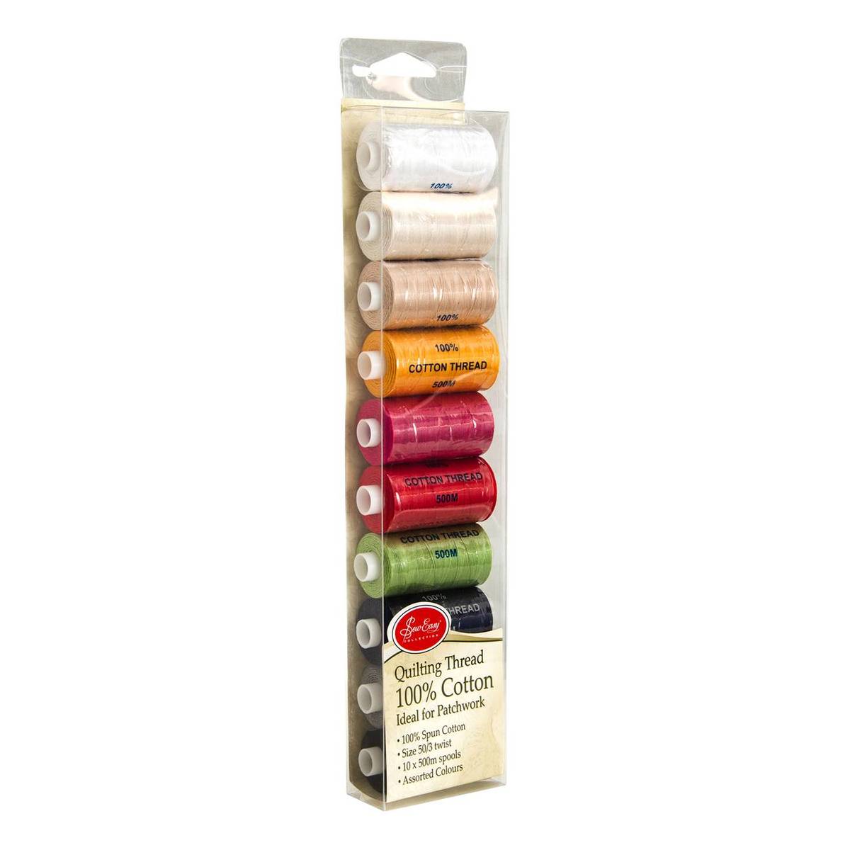 Sew Easy Quilting Thread 500 m 10 Pack Hobbycraft