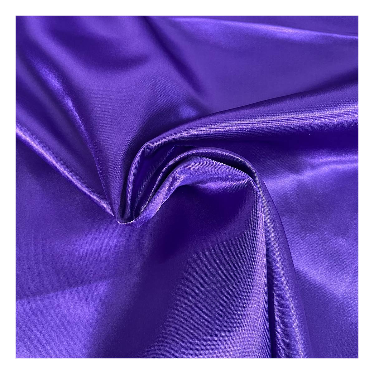 Purple Silky Satin Fabric by the Metre Hobbycraft