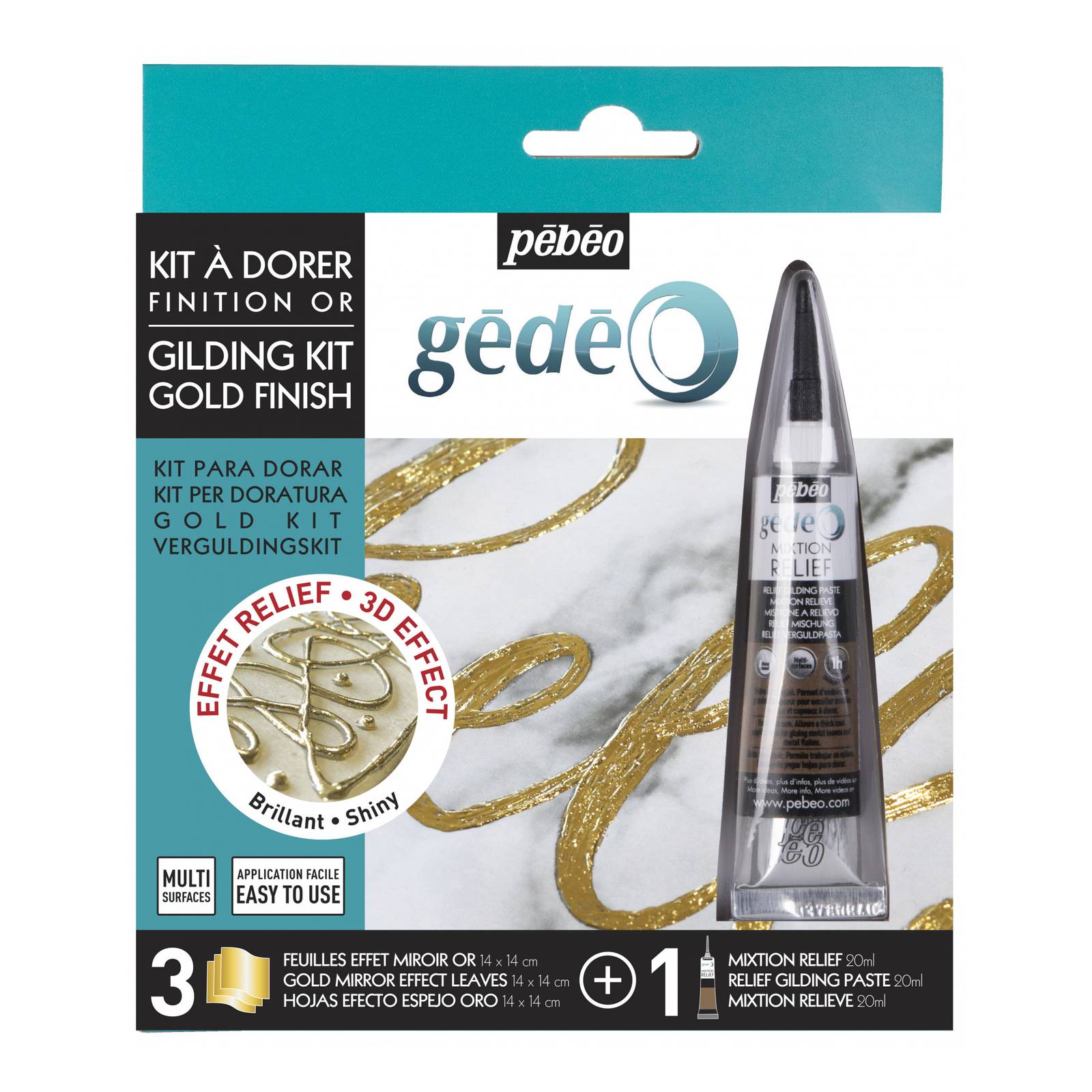 Pebeo Gedeo Gold Gilding Kit Hobbycraft