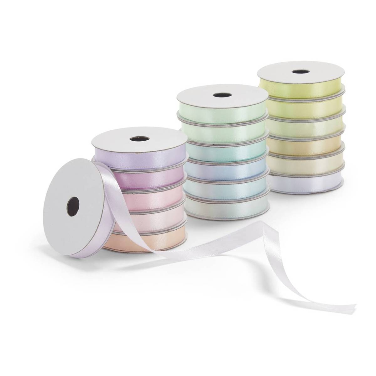 Pastel Mixed Ribbons 2m 18 Pack Hobbycraft