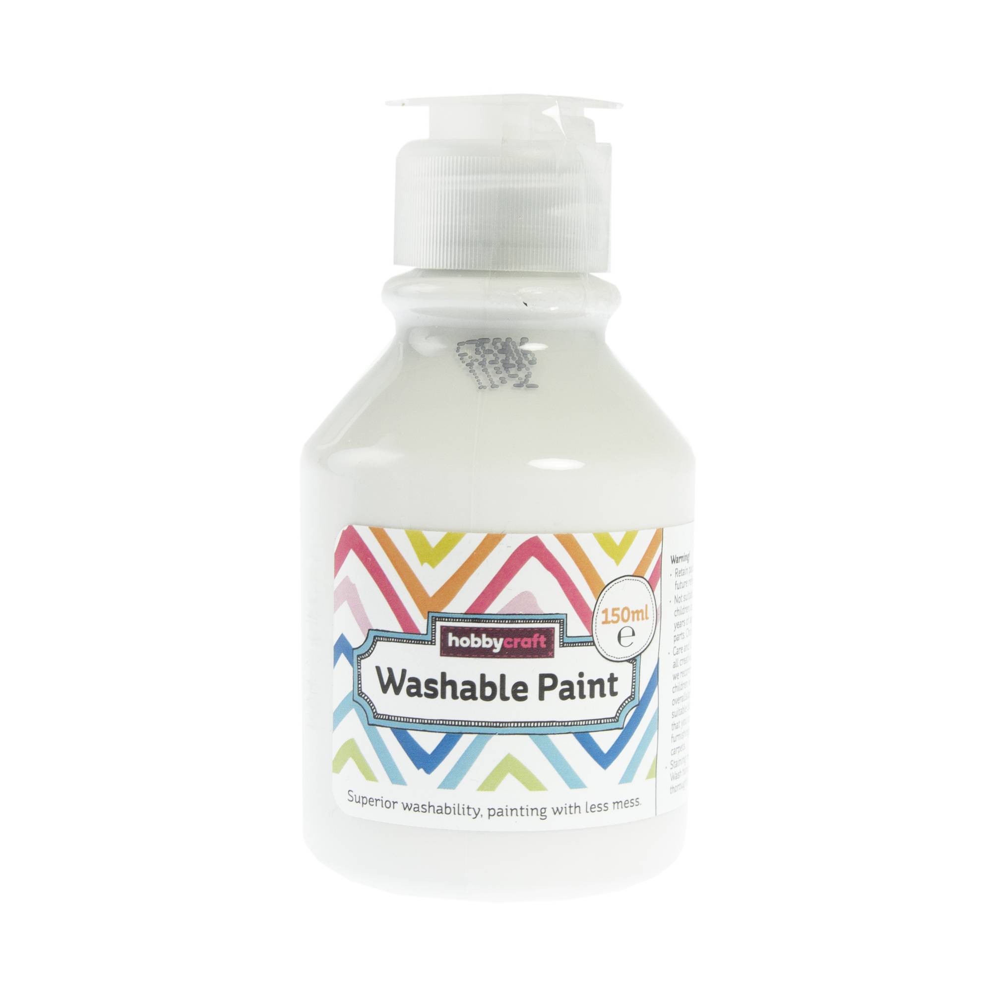 White Washable Paint 150ml Hobbycraft