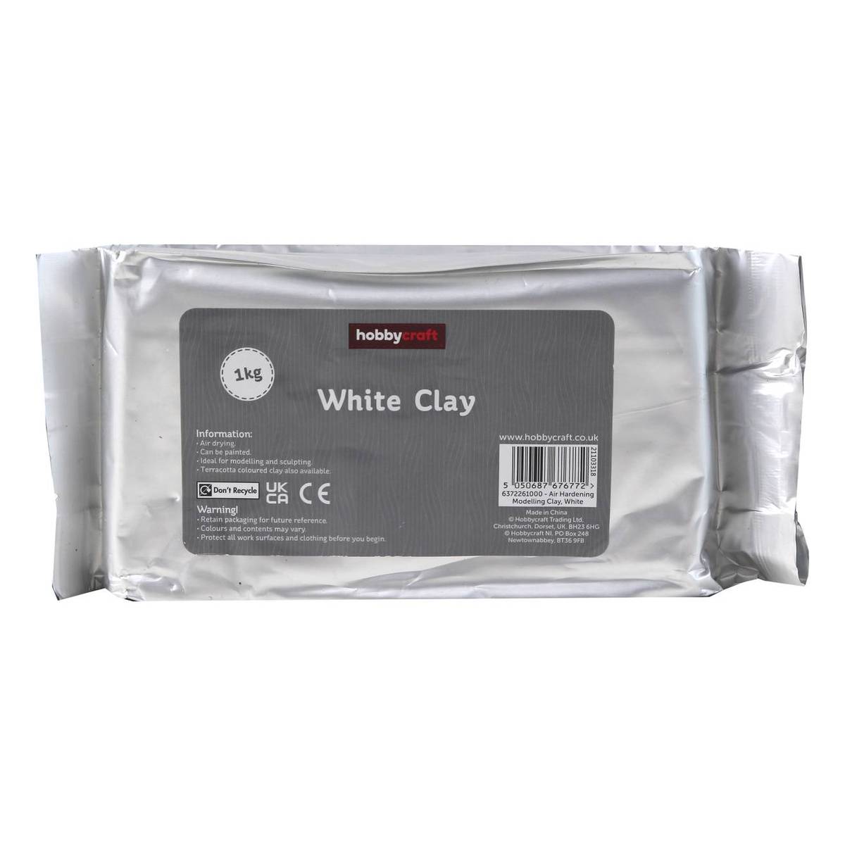Dala White Air-Drying Clay 500g, Hobby & Craft Accessories, Hobbies &  Crafts, Stationery & Newsagent, Household