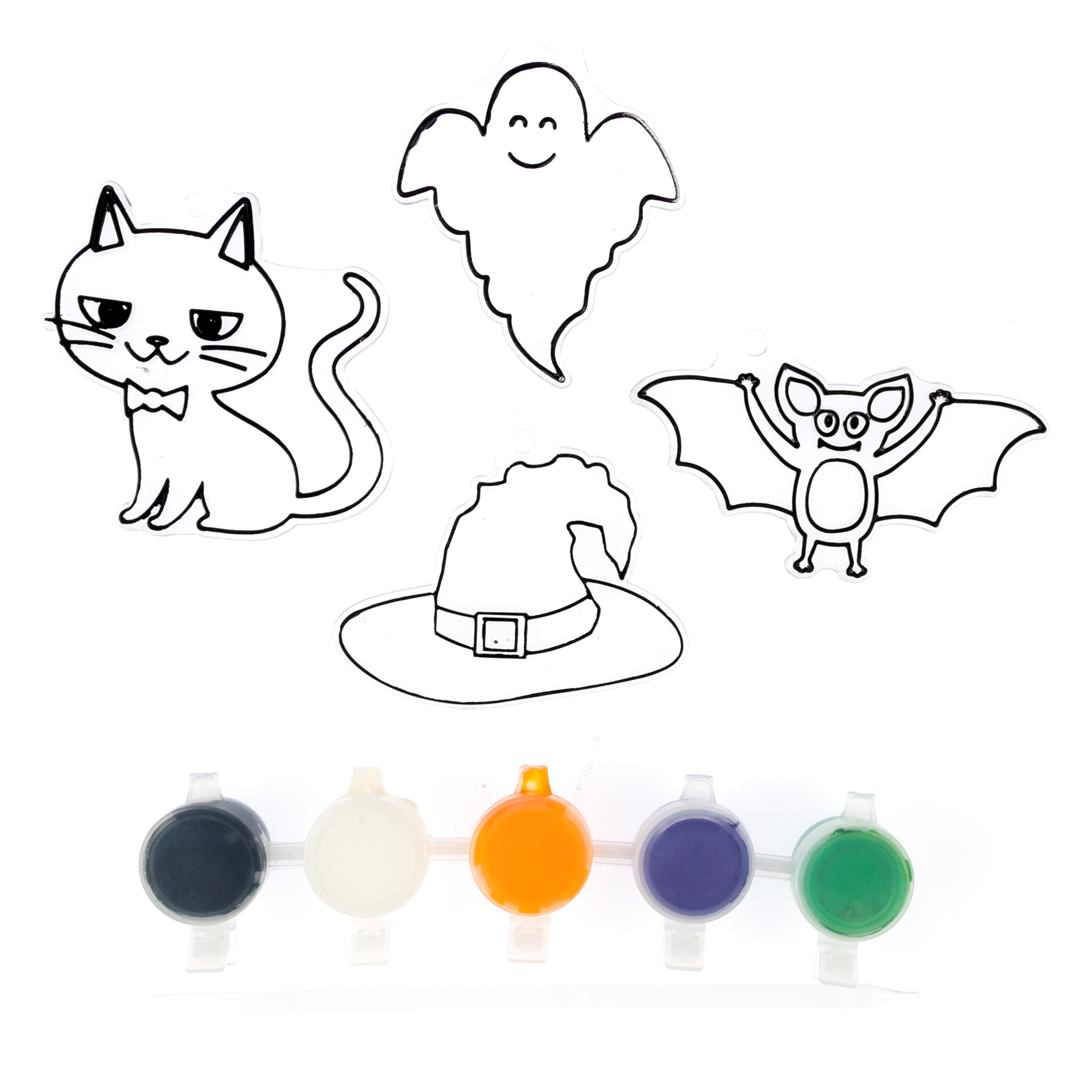 Mini Halloween Suncatchers 4 Pack Hobbycraft