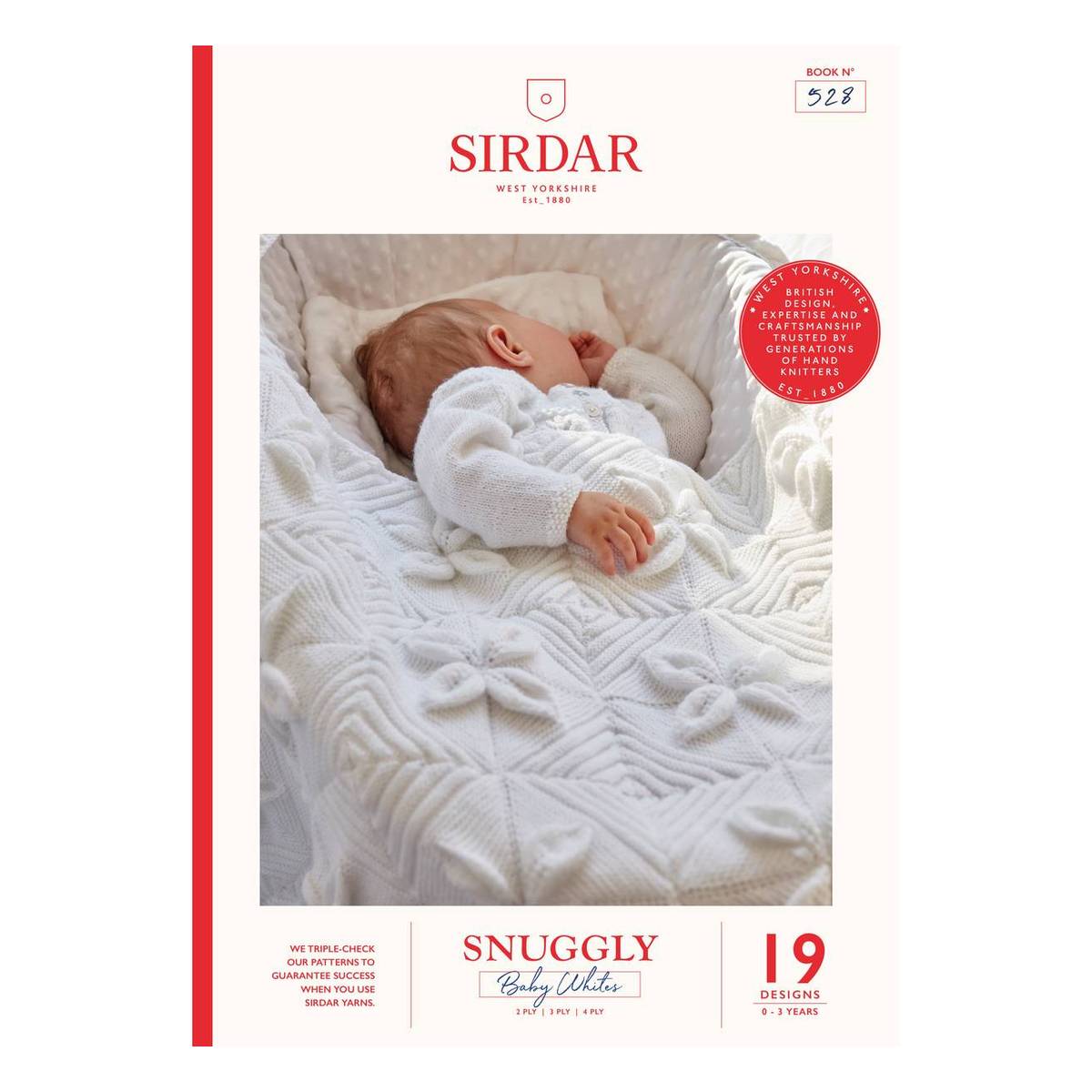 Sirdar Snuggly Baby Whites Pattern Book 528 Hobbycraft