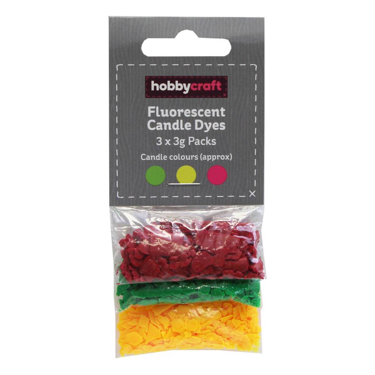 Fluorescent Candle Making Dye 3g 3 Pack Hobbycraft