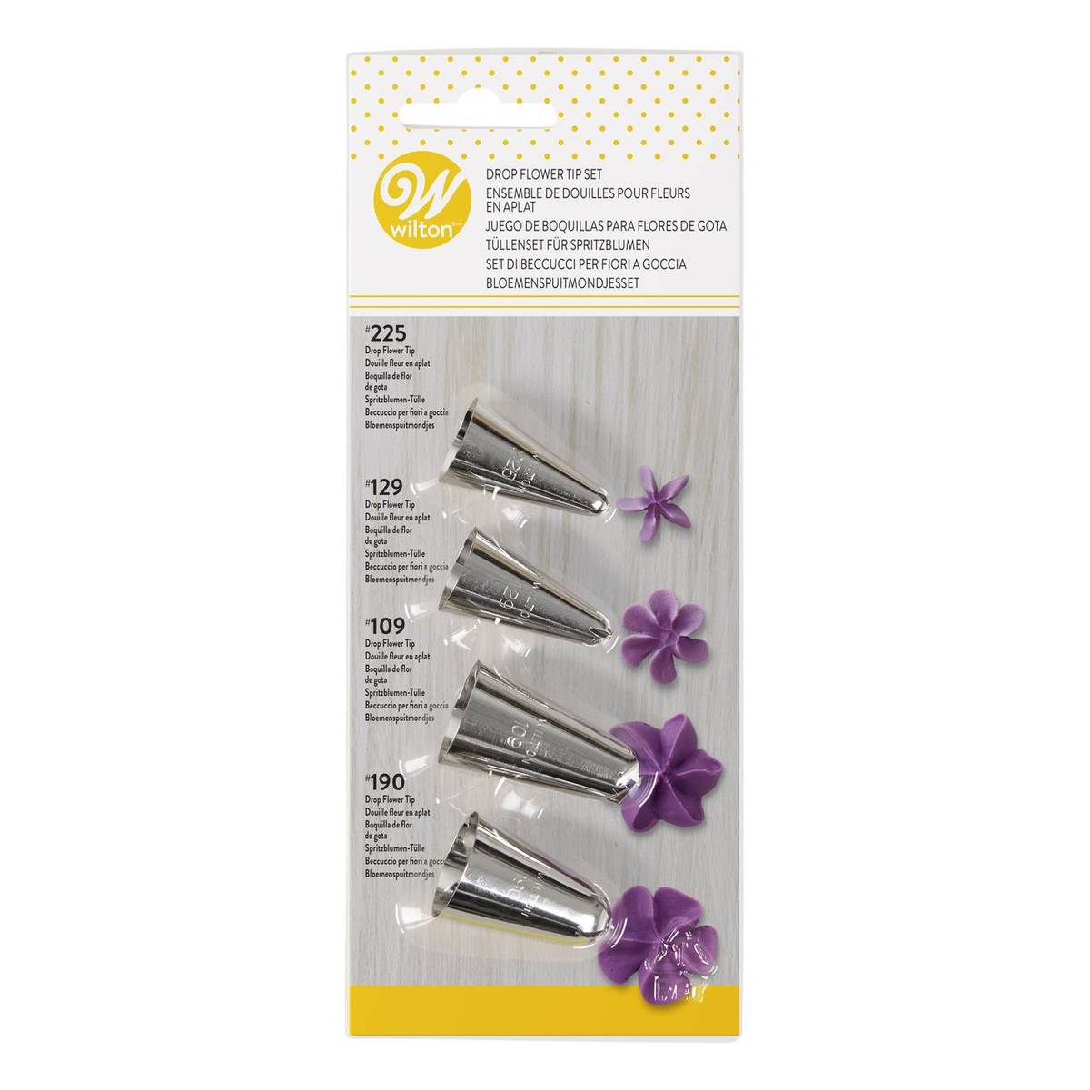 Wilton Drop Flower Tip Set 4 Pack Hobbycraft