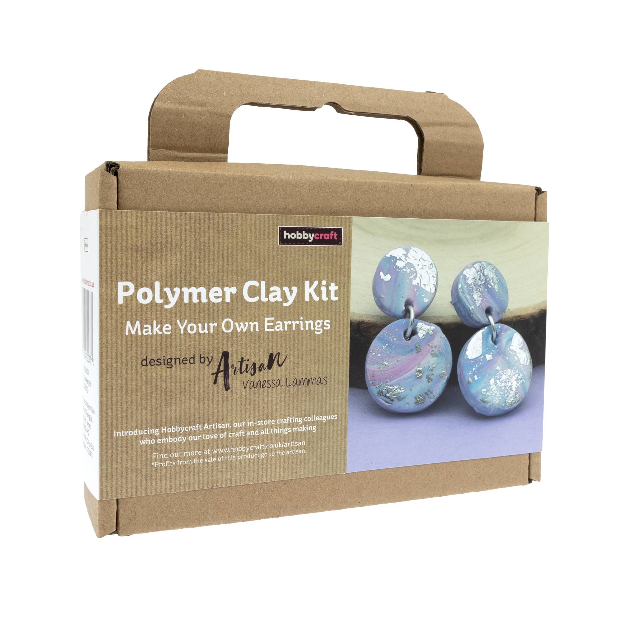 Make Your Own Earrings Polymer Clay Kit Hobbycraft
