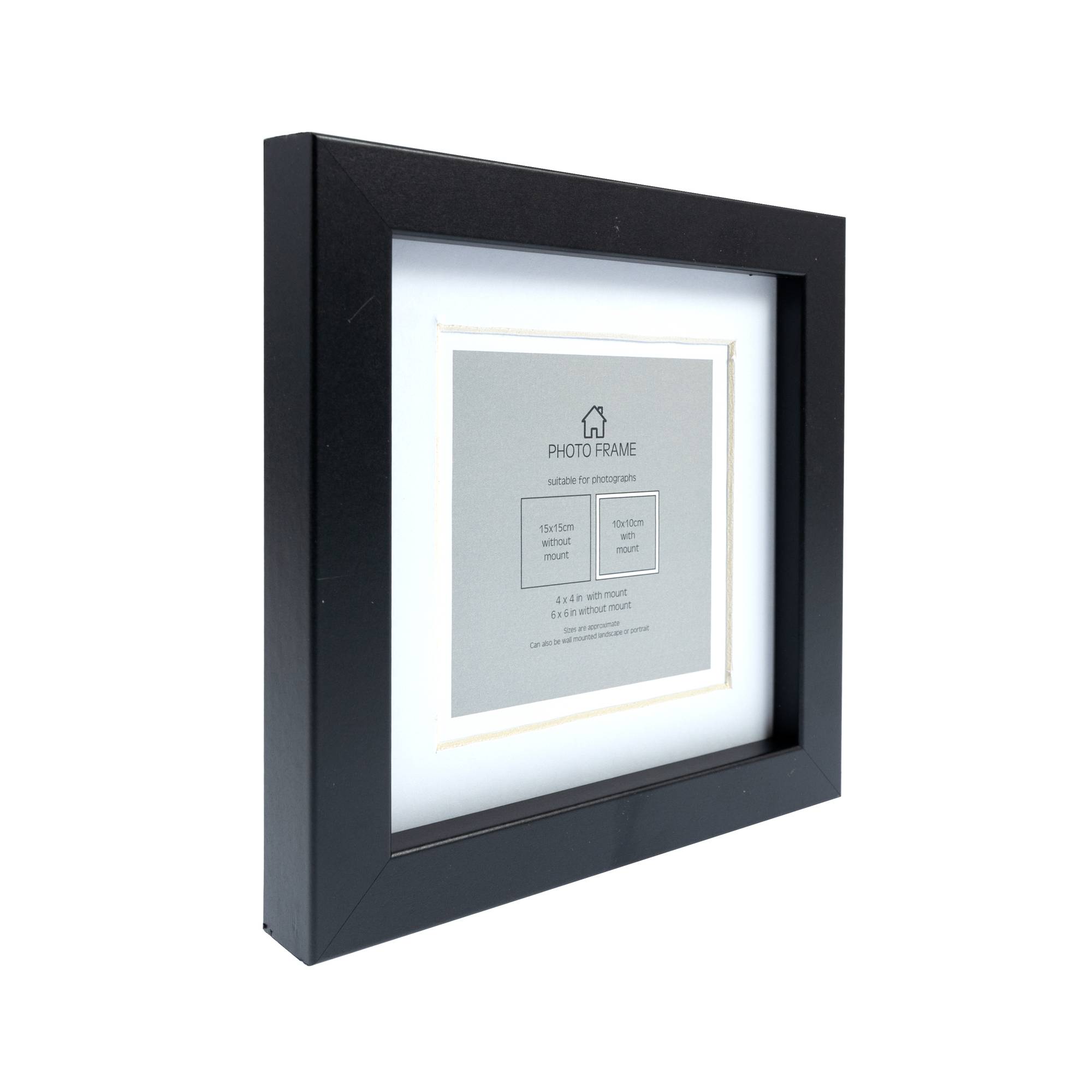 Black Photo Frame 15cm x 15cm Hobbycraft