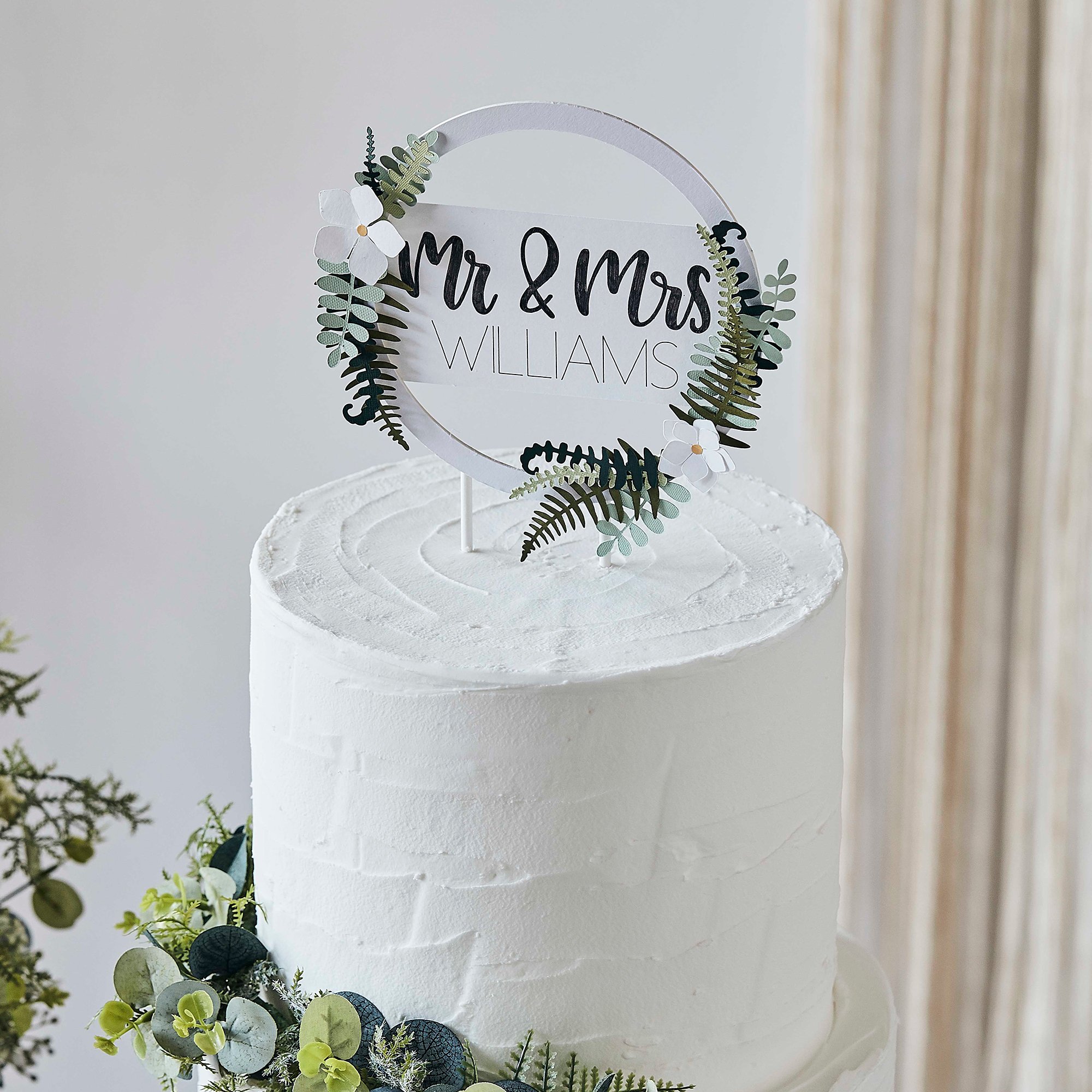 Cricut: How to Make a Botanical Wedding Cake Topper