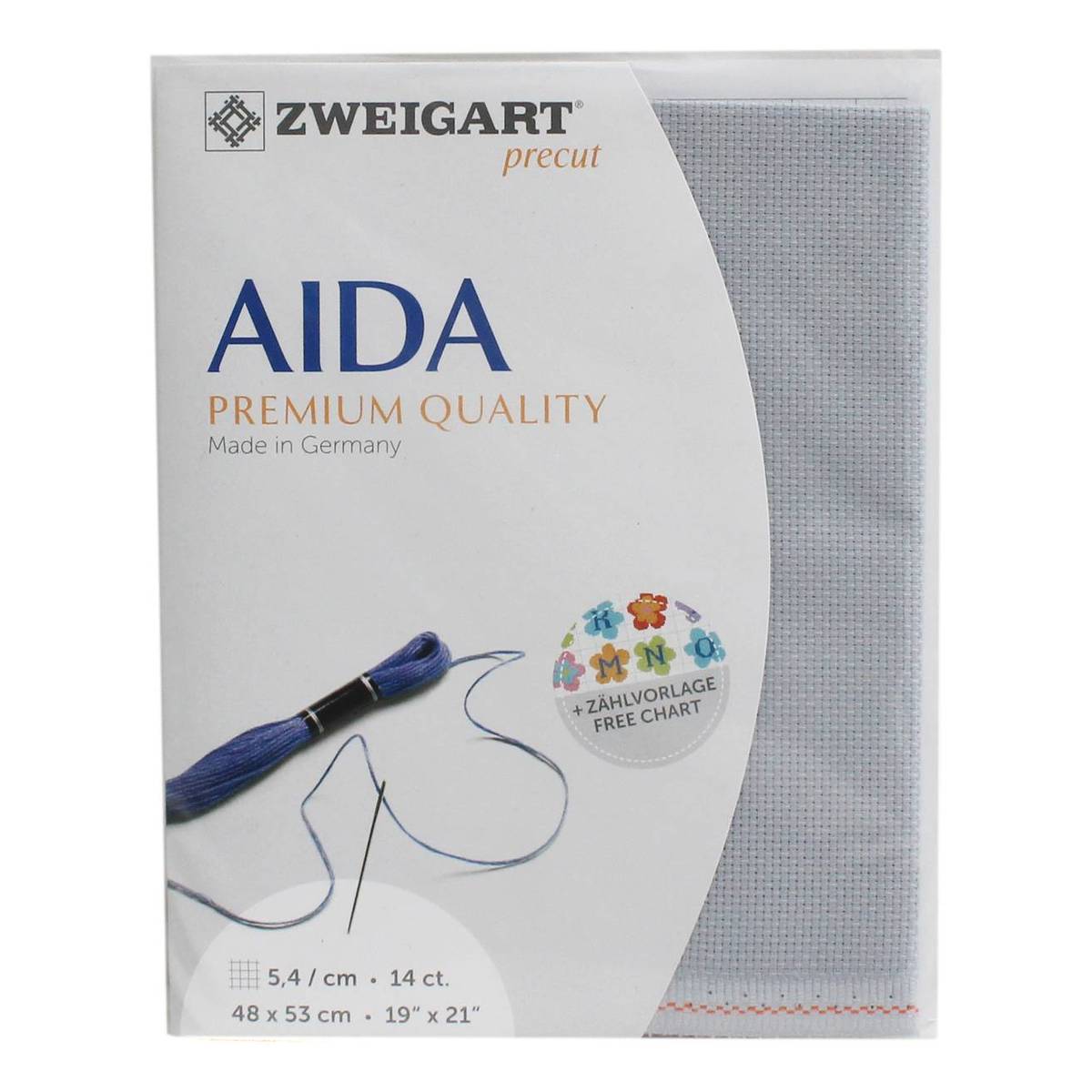 Toile Aida 14 CT - Lot De 4 Tissus Coton Pour Point De Croix 30,5x45,7 Cm