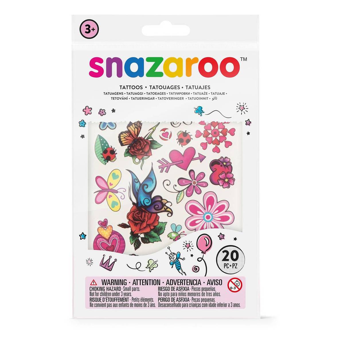 Snazaroo Fantasy Temporary Tattoos 20 Pack | Hobbycraft