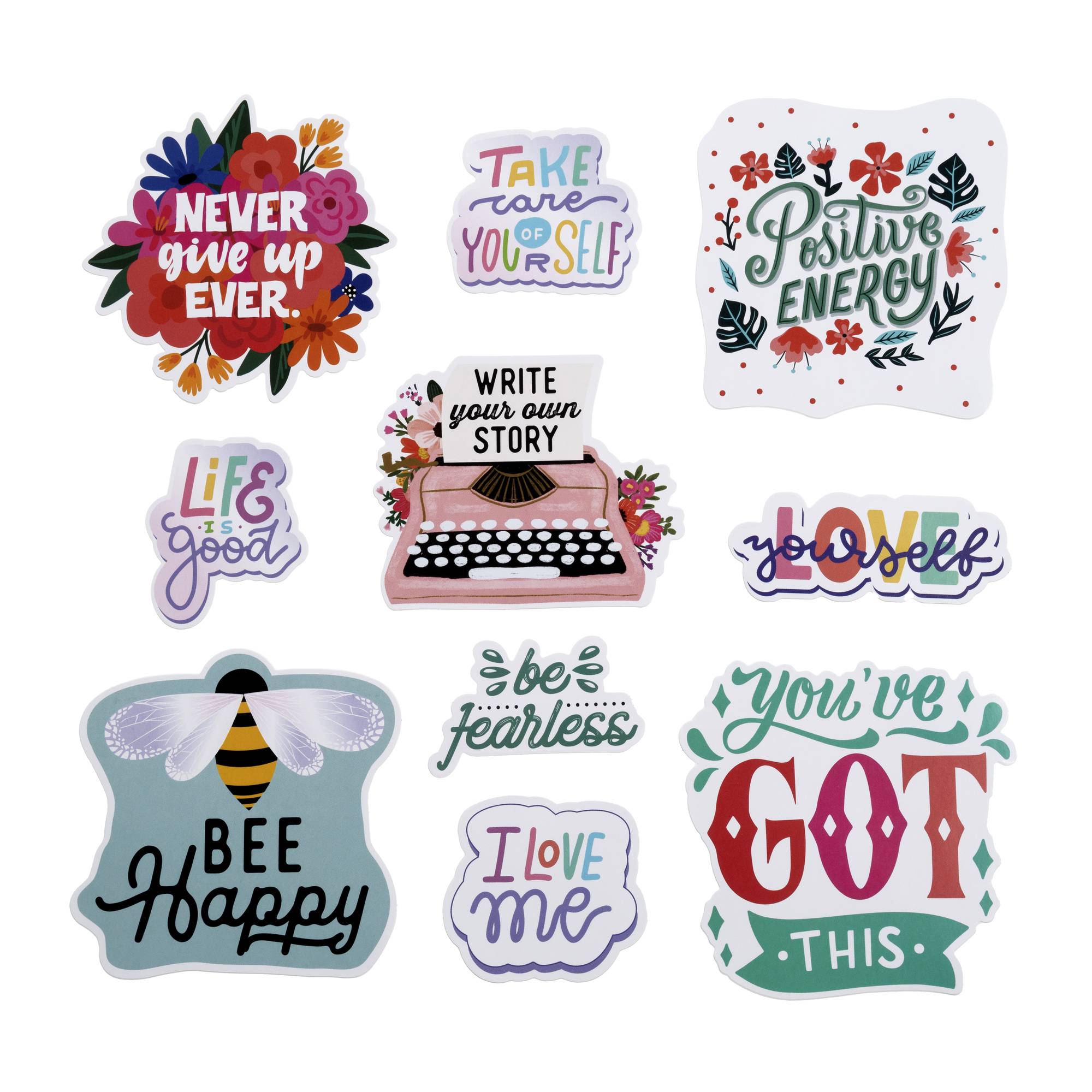 Sticker Topper Examples Sentiment Vinyl Sticker Toppers 10 Pieces | Hobbycraft