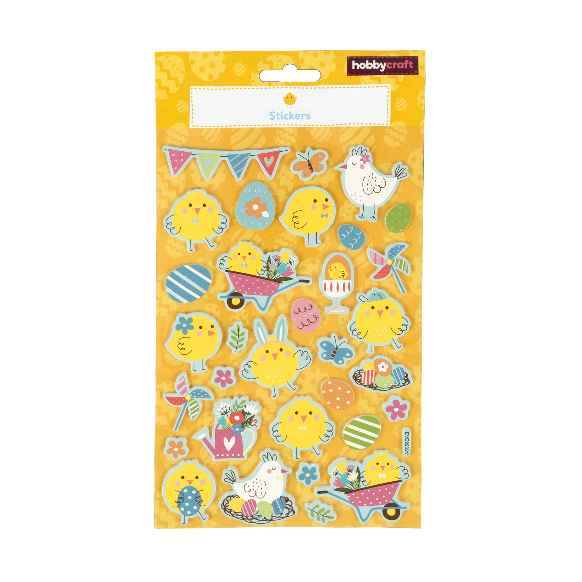 Easter Chicks and Eggs Foam Foil Stickers Hobbycraft
