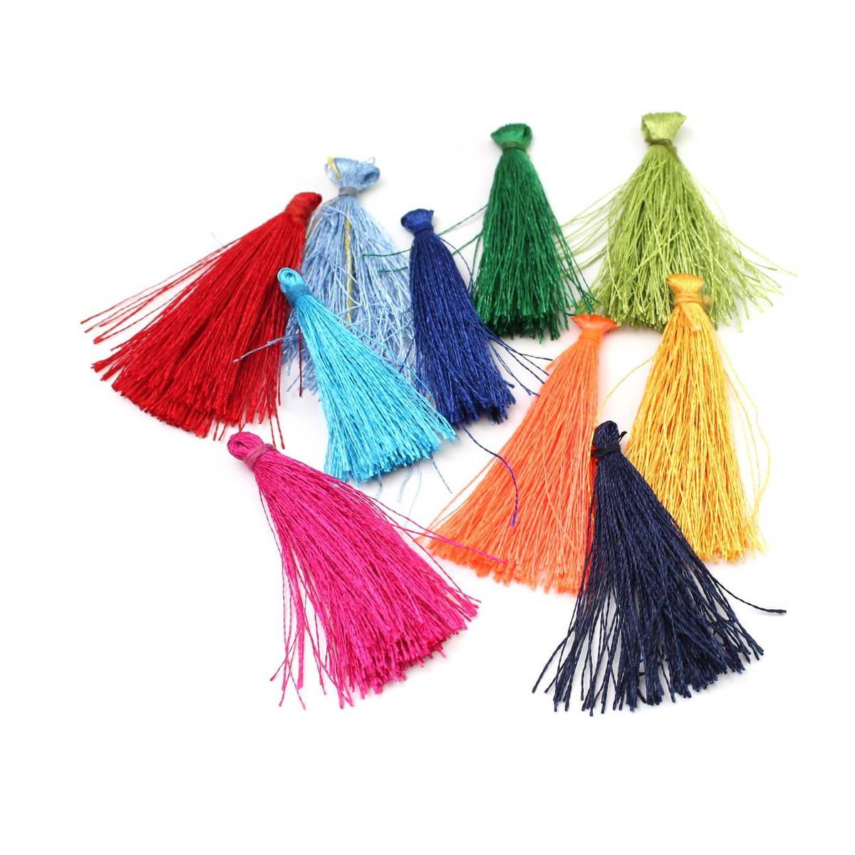 Tassels, 20Pcs Bookmark Tassels Silky Handmade Soft Craft Mini Tassels with  Loops for Bookmarks, Crafts, Earring and Jewelry Making
