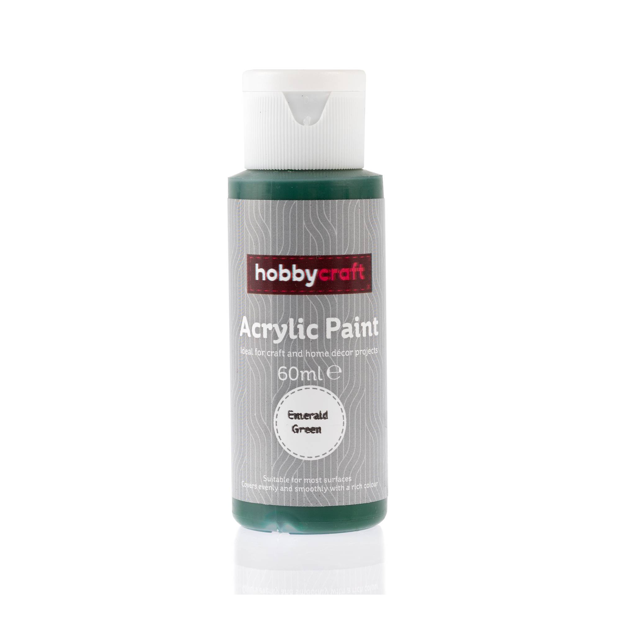Emerald Green Acrylic Paint 60ml Hobbycraft