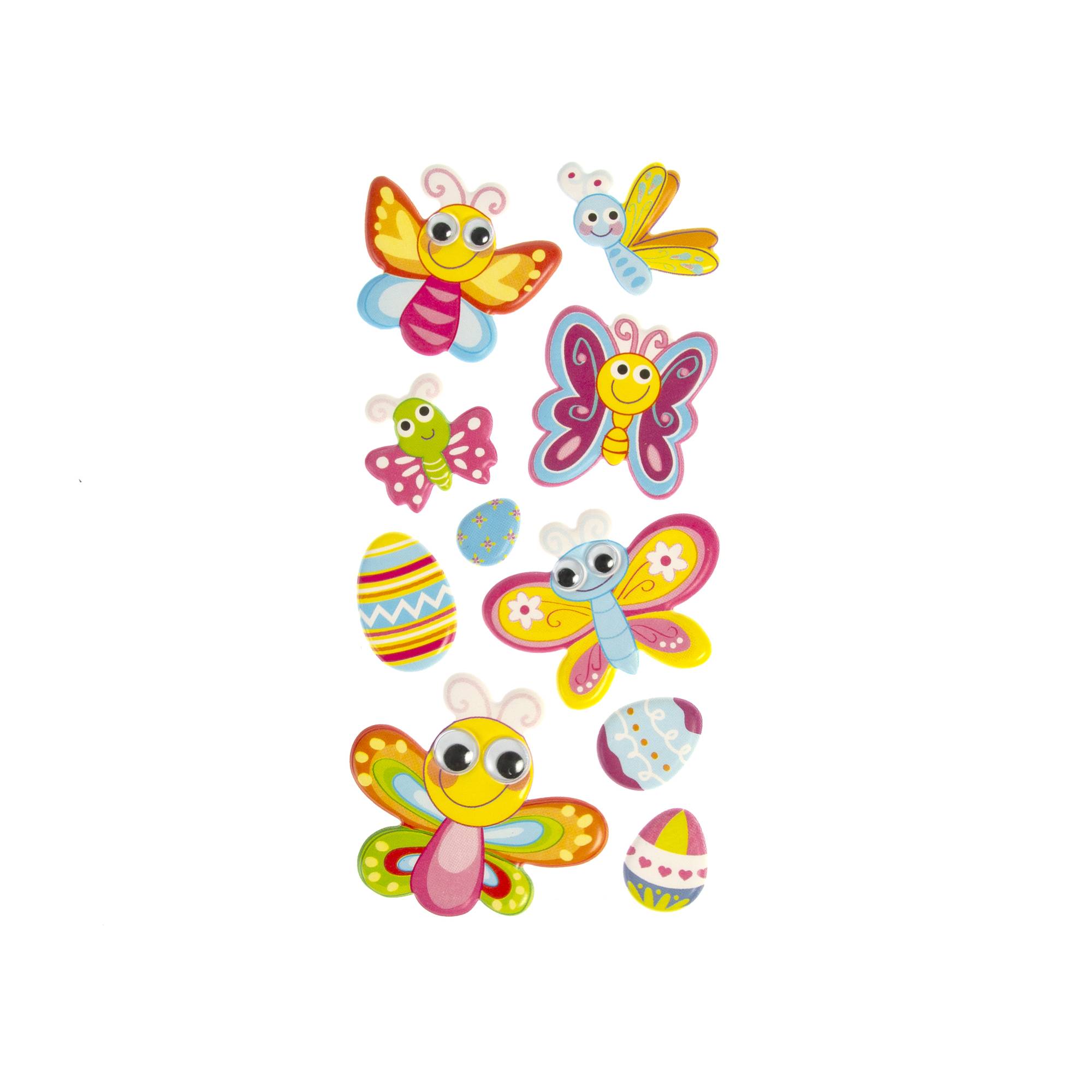 Easter Butterfly Googly Eye Stickers Hobbycraft