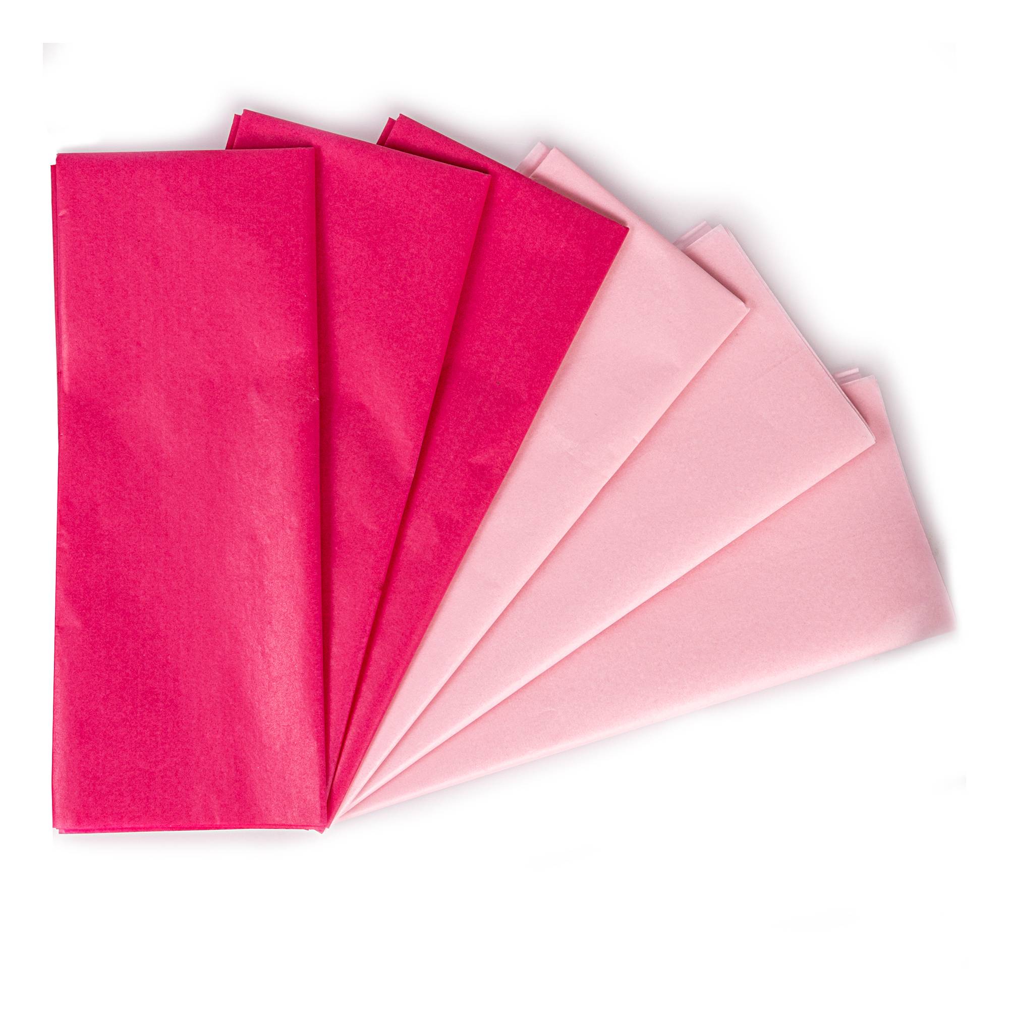 Hot Pink and Pink Tissue Paper 50cm x 75cm 6 Pack | Hobbycraft