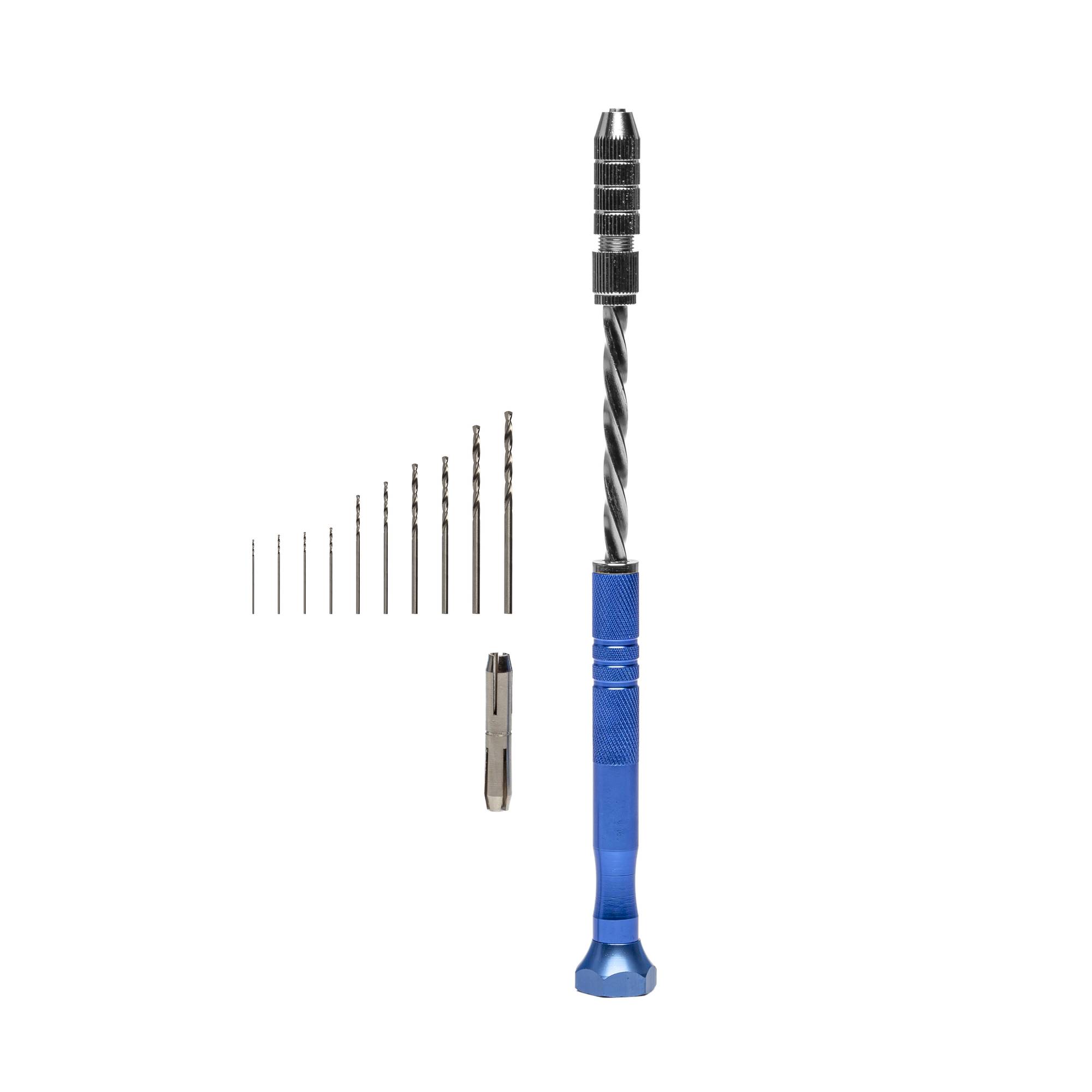 20Pcs Micro HSS Drill and Spiral PCB Archimedes Push Drill 0-2mm Suit