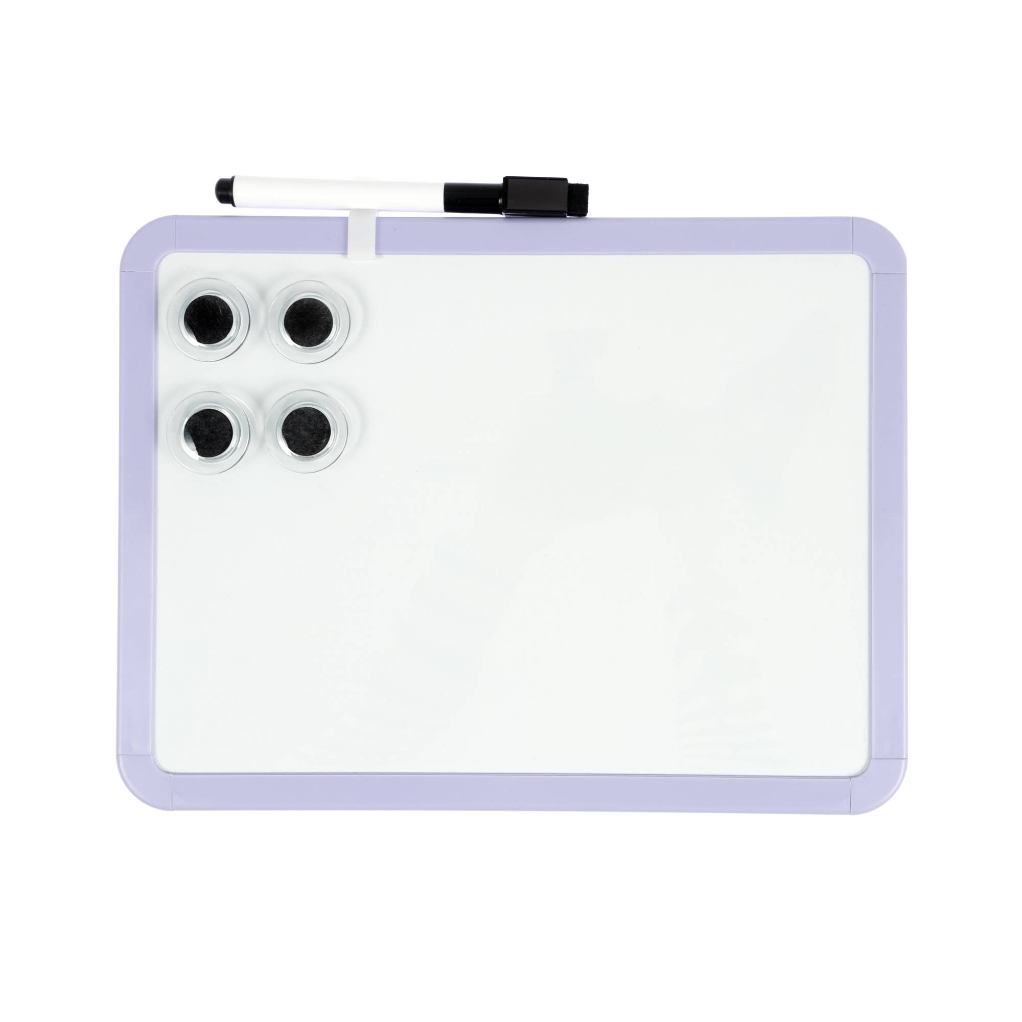 White and Lilac Whiteboard 21.5cm x 28cm Hobbycraft