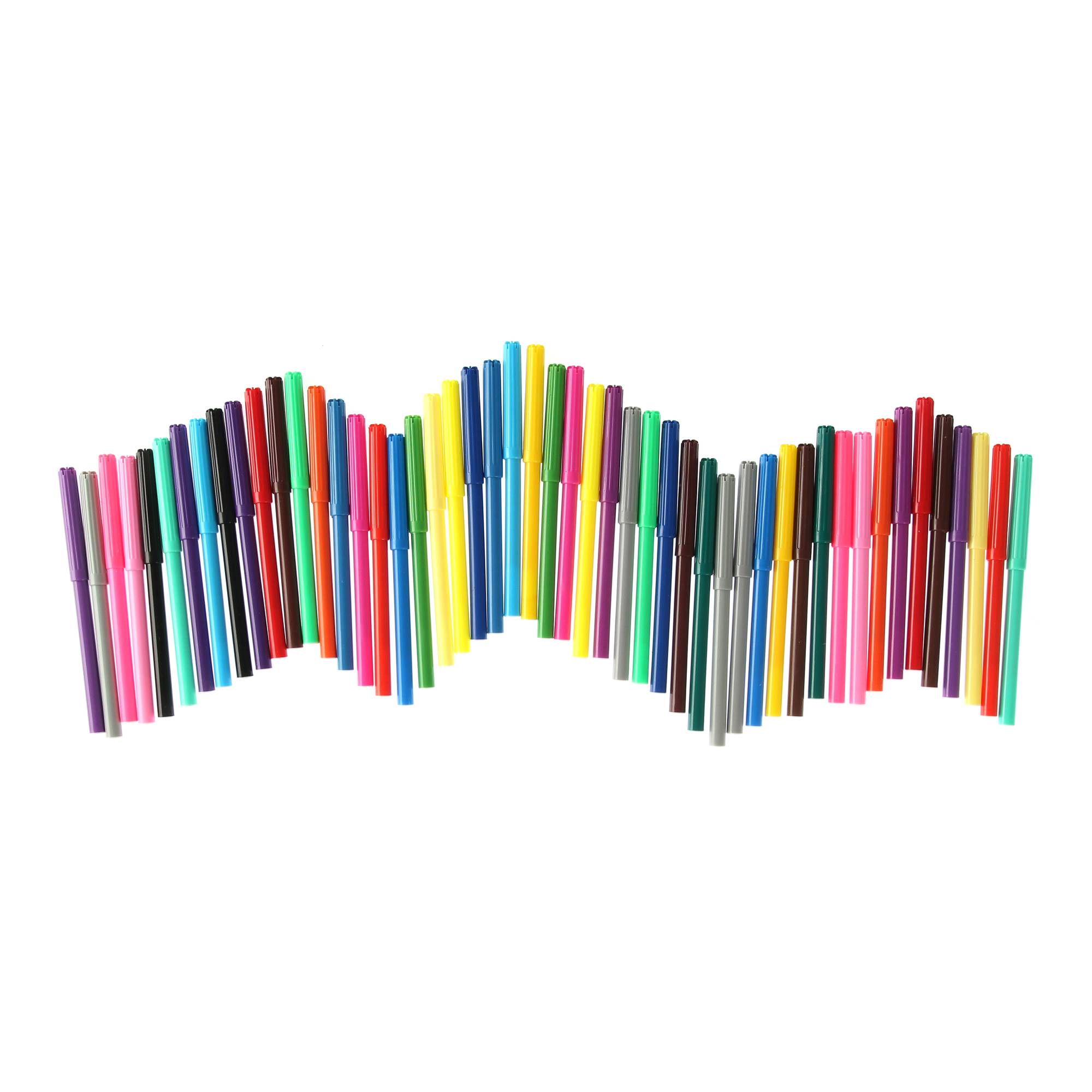Felt Tip Pens in a Tub 50 Pack Hobbycraft