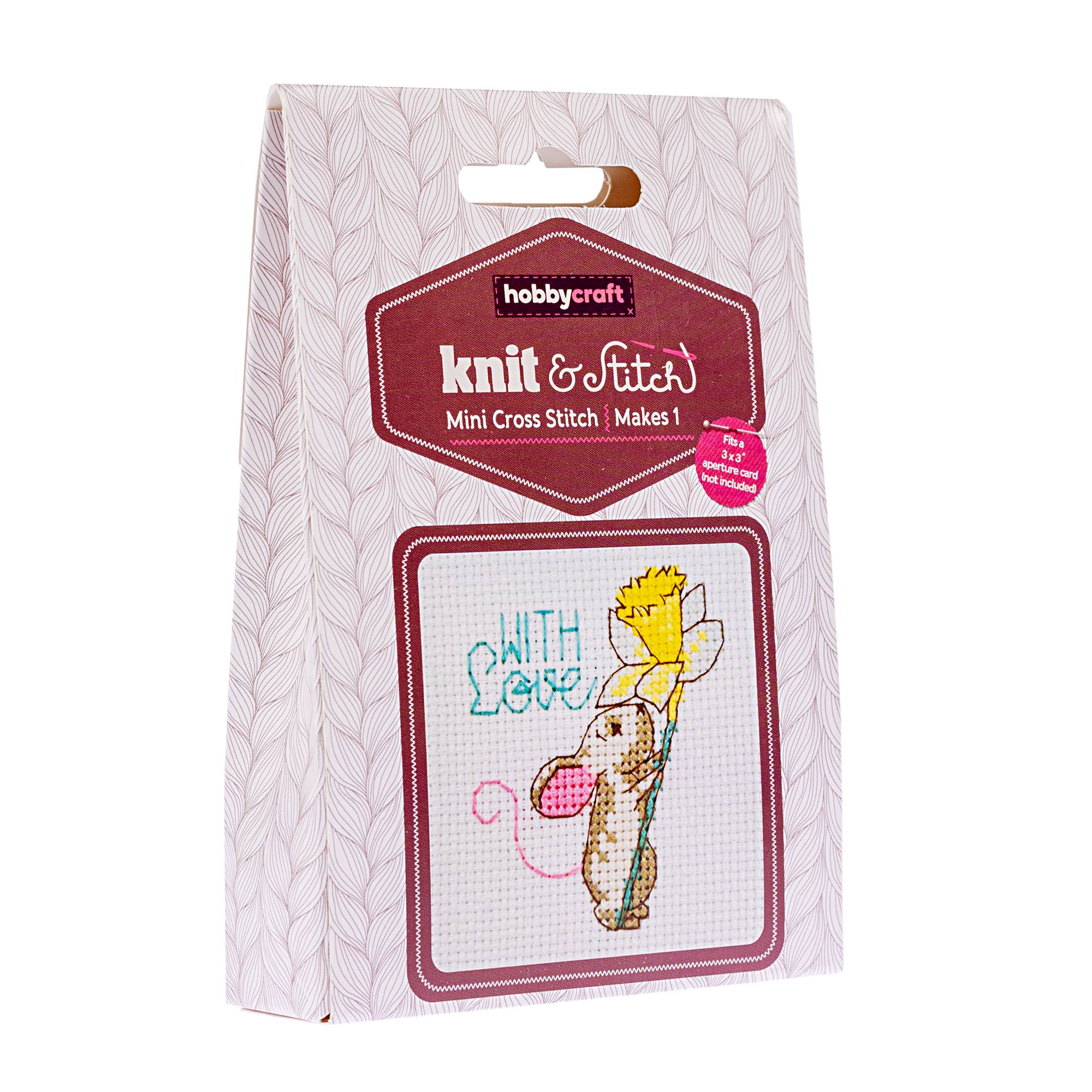 Mouse Mini Cross Stitch Kit Hobbycraft