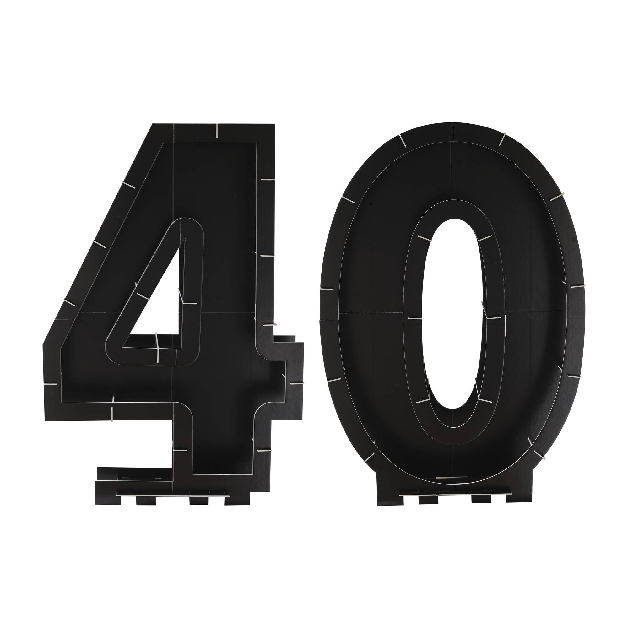 Ginger Ray Black 40th Balloon Mosaic Frame Decoration Hobbycraft