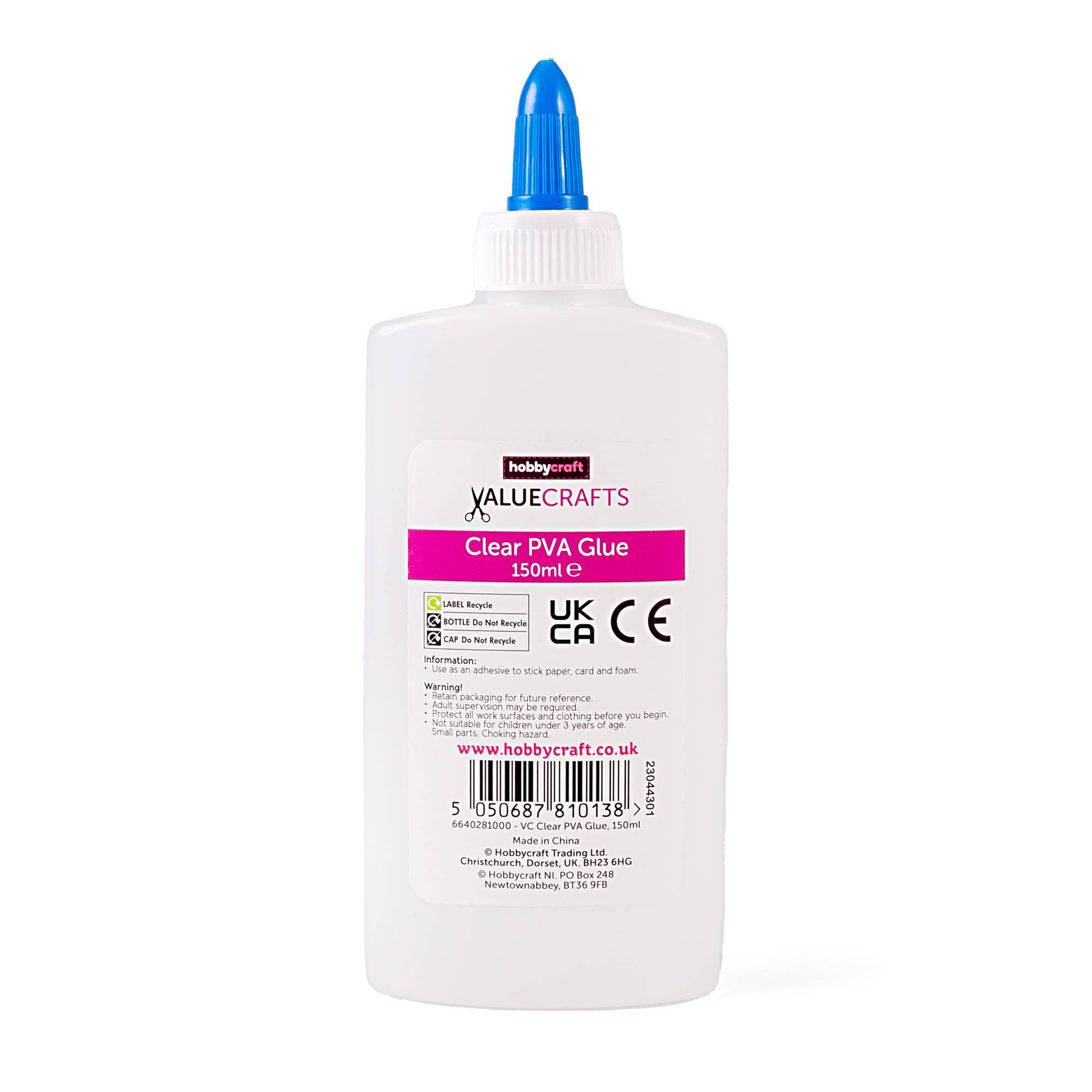 Valuecrafts Clear PVA Glue 150ml Hobbycraft