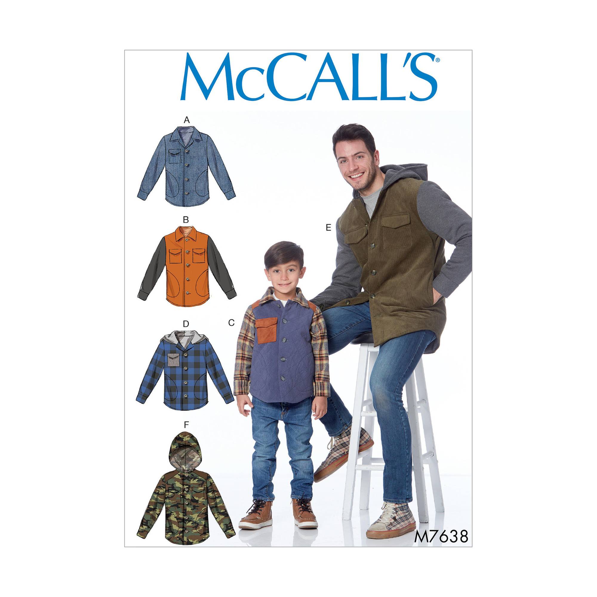 McCall's Boys' Jacket Sewing Pattern M7638 (BOYS 3-8) | Hobbycraft
