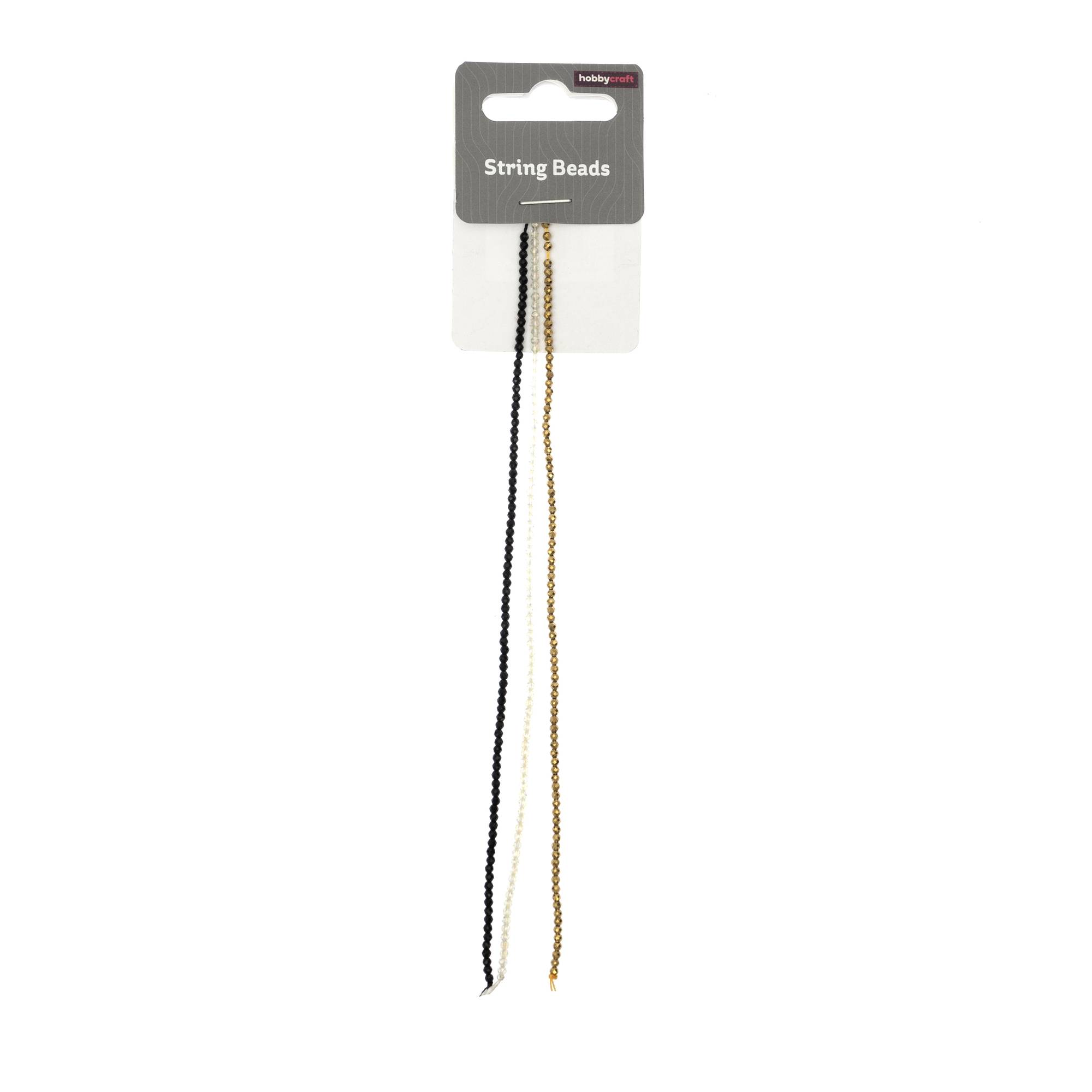 Assorted String Beads 18cm 3 Pack | Hobbycraft