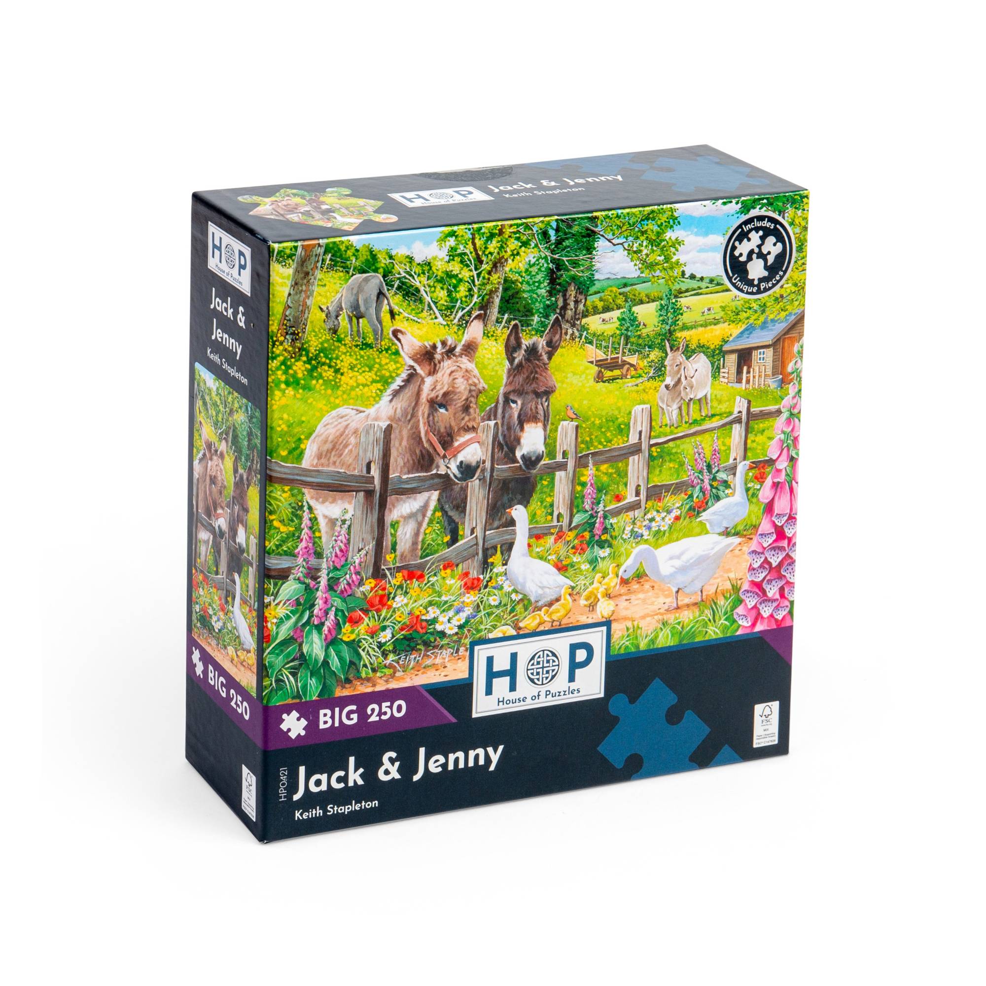 House of Puzzles Jack and Jenny Big Jigsaw Puzzle 250 Pieces