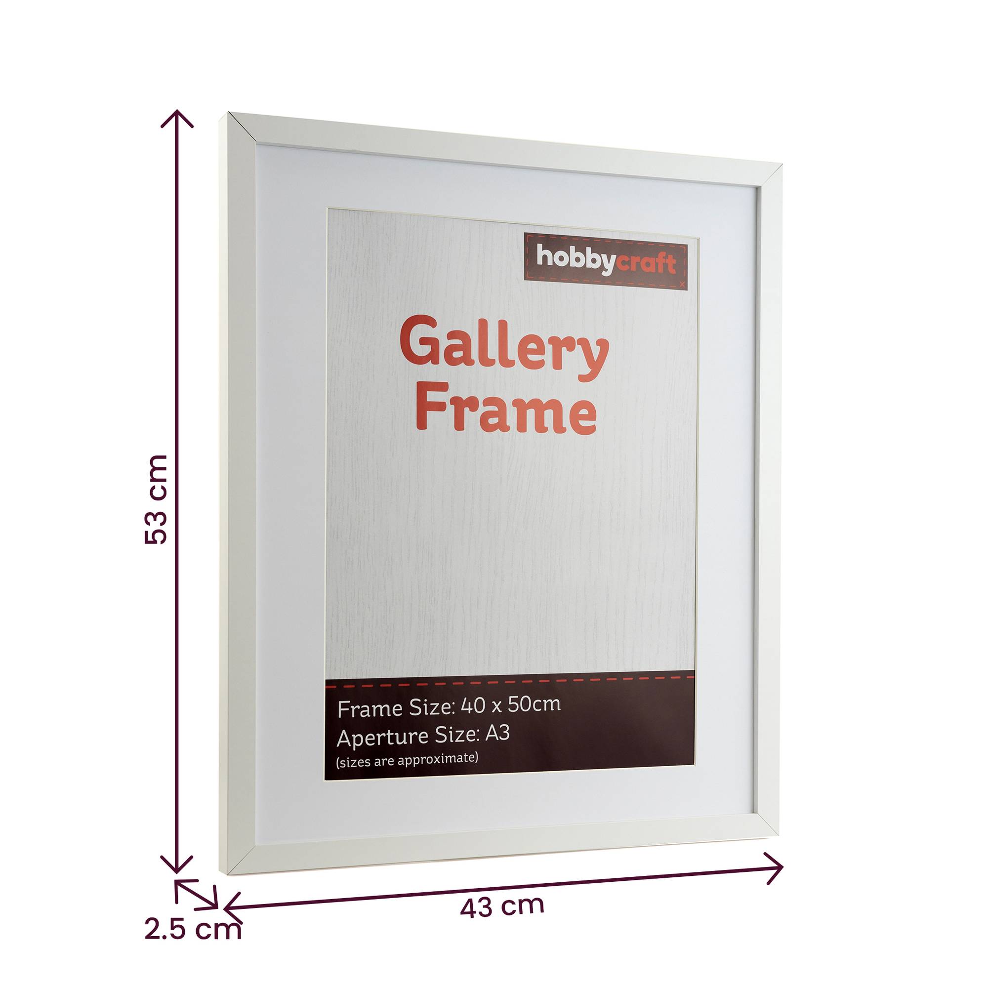 White Gallery Frame 40cm x 50cm image number 4