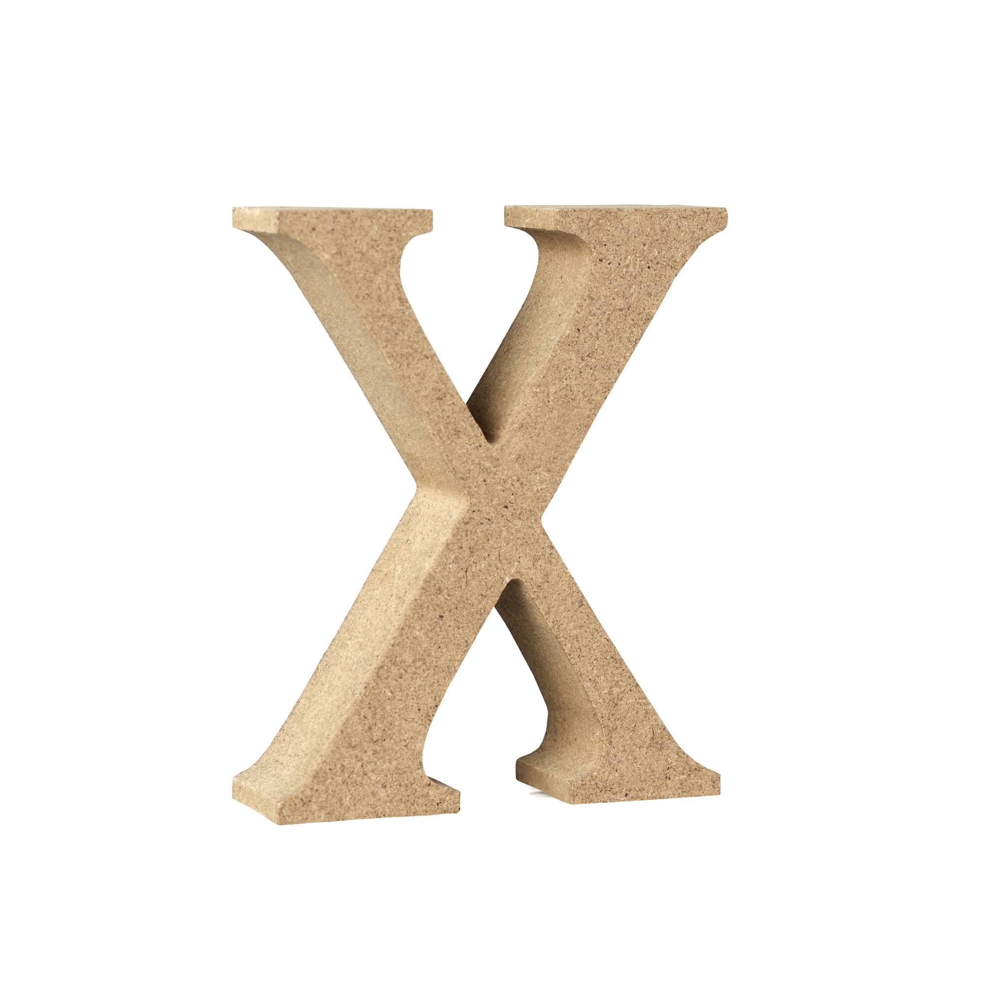 MDF Wooden Letter X 8 cm Hobbycraft