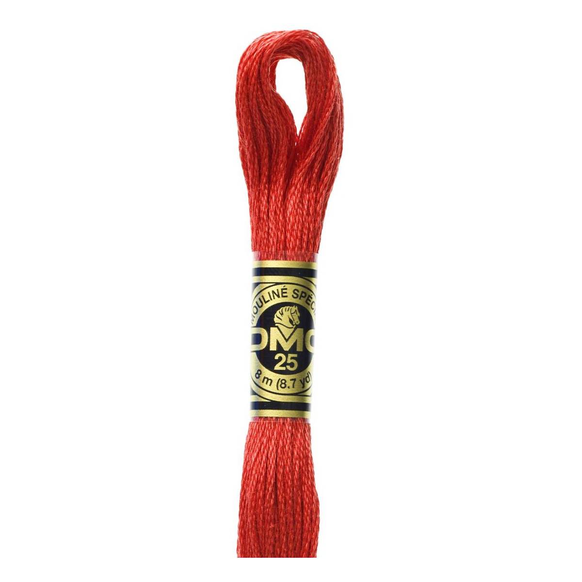 DMC Mouliné Sticktwist #0115 Rot | 8 Meter, 6-fädig Teilbar – Doppelt Merzerisierte Baumwolle Für Kreuzstich & Stickerei