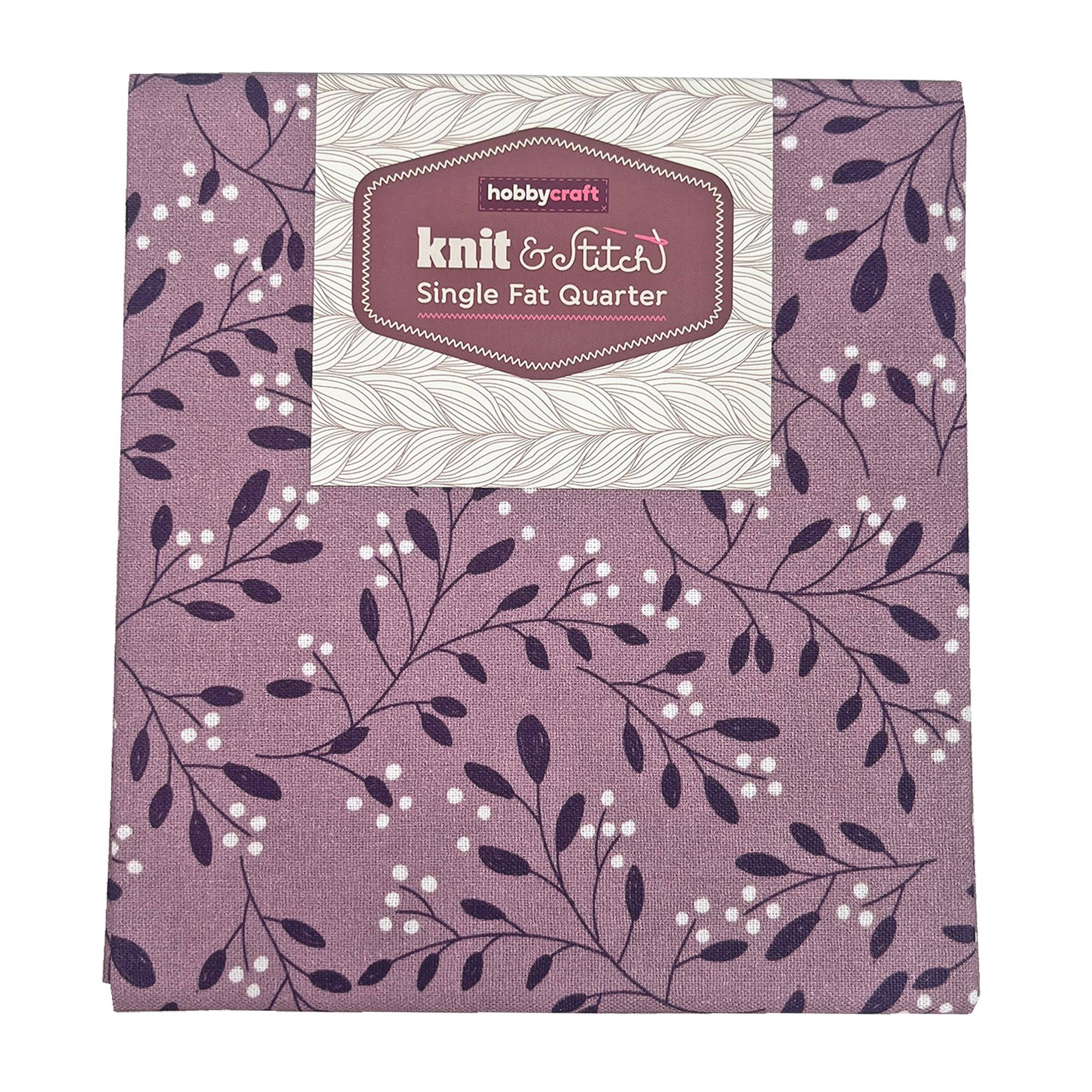 Lavender Berry Single Cotton Fat Quarter Hobbycraft